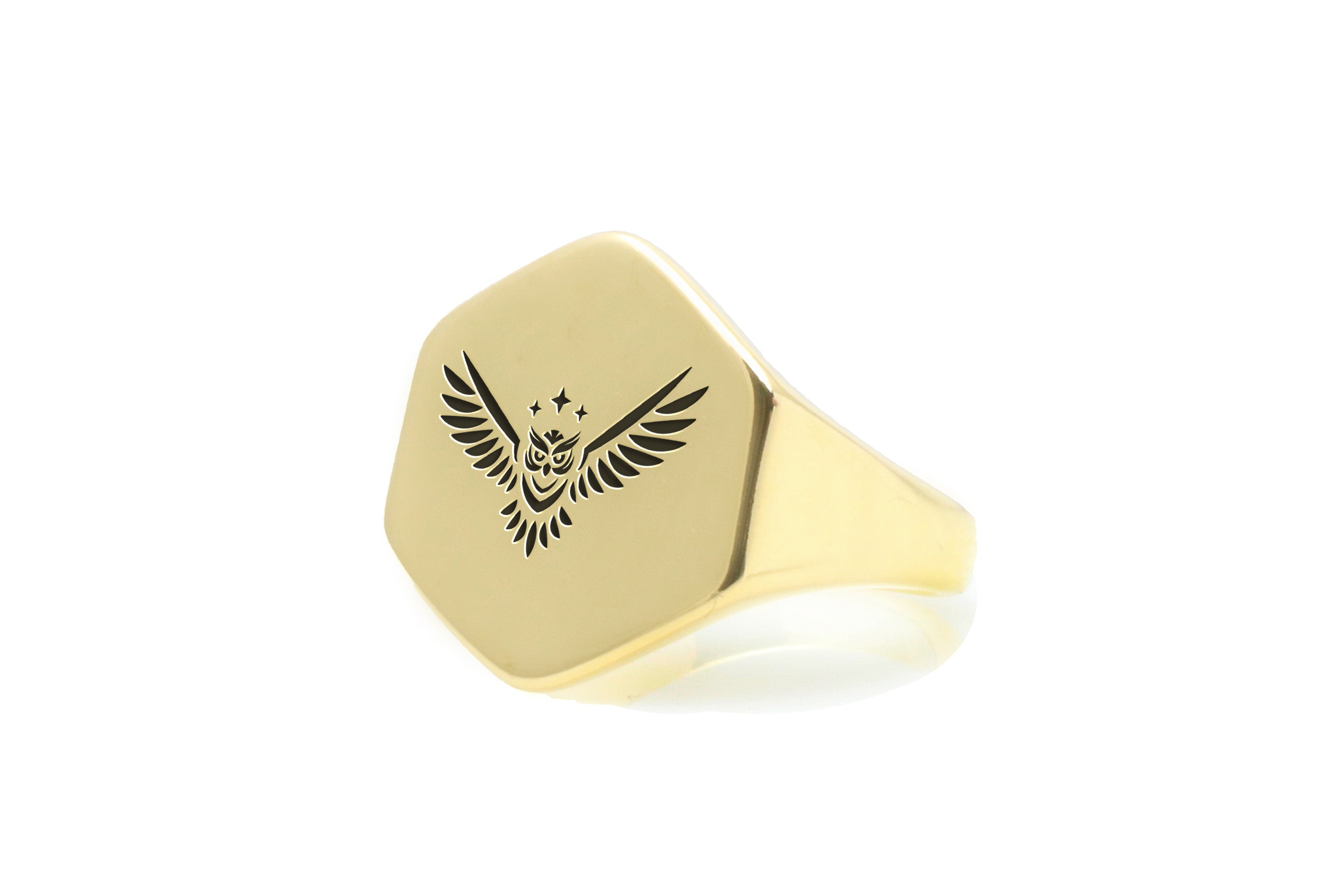 Custom Owl Signet Ring