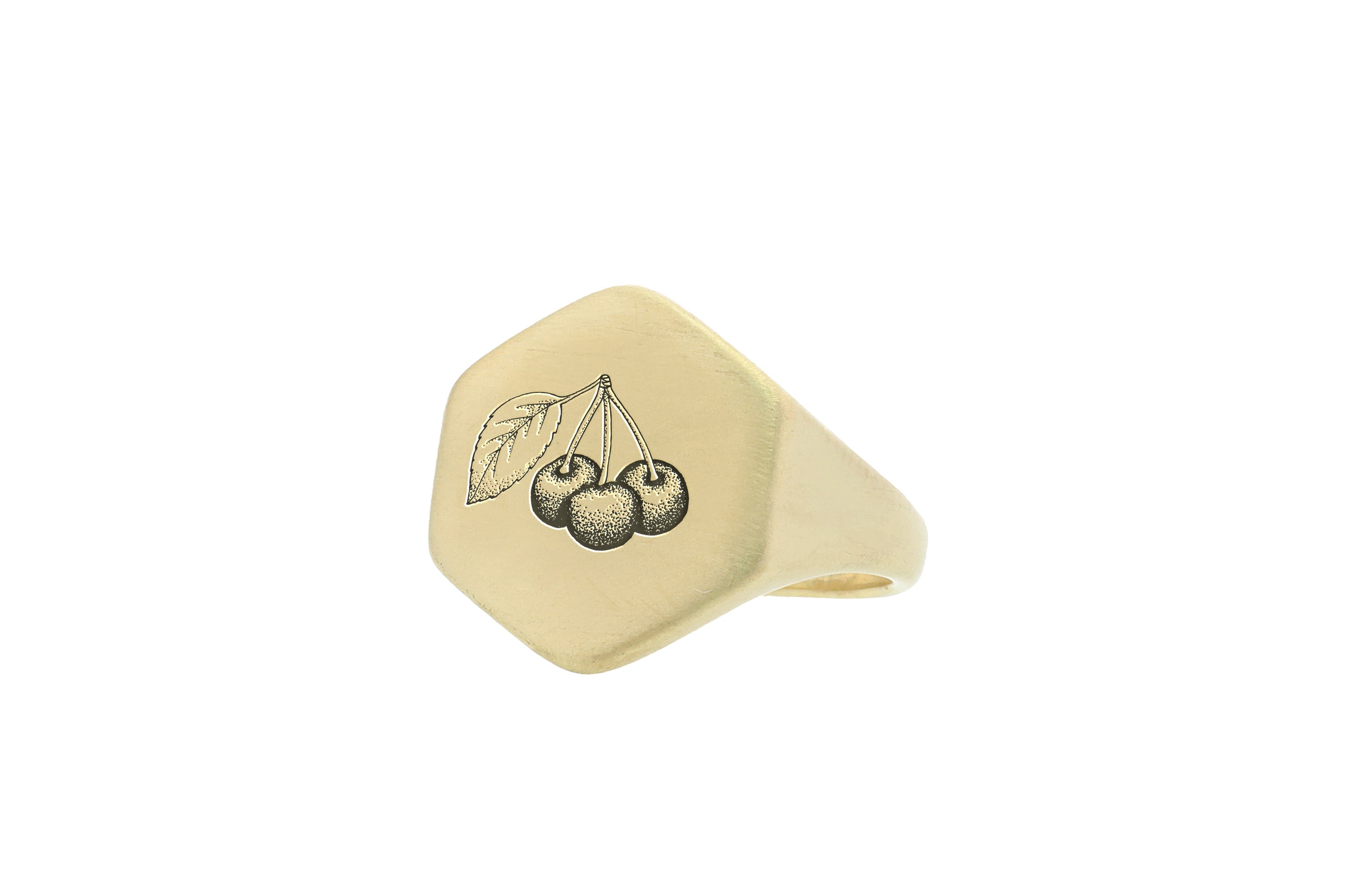 14k Gold Cherry Ring