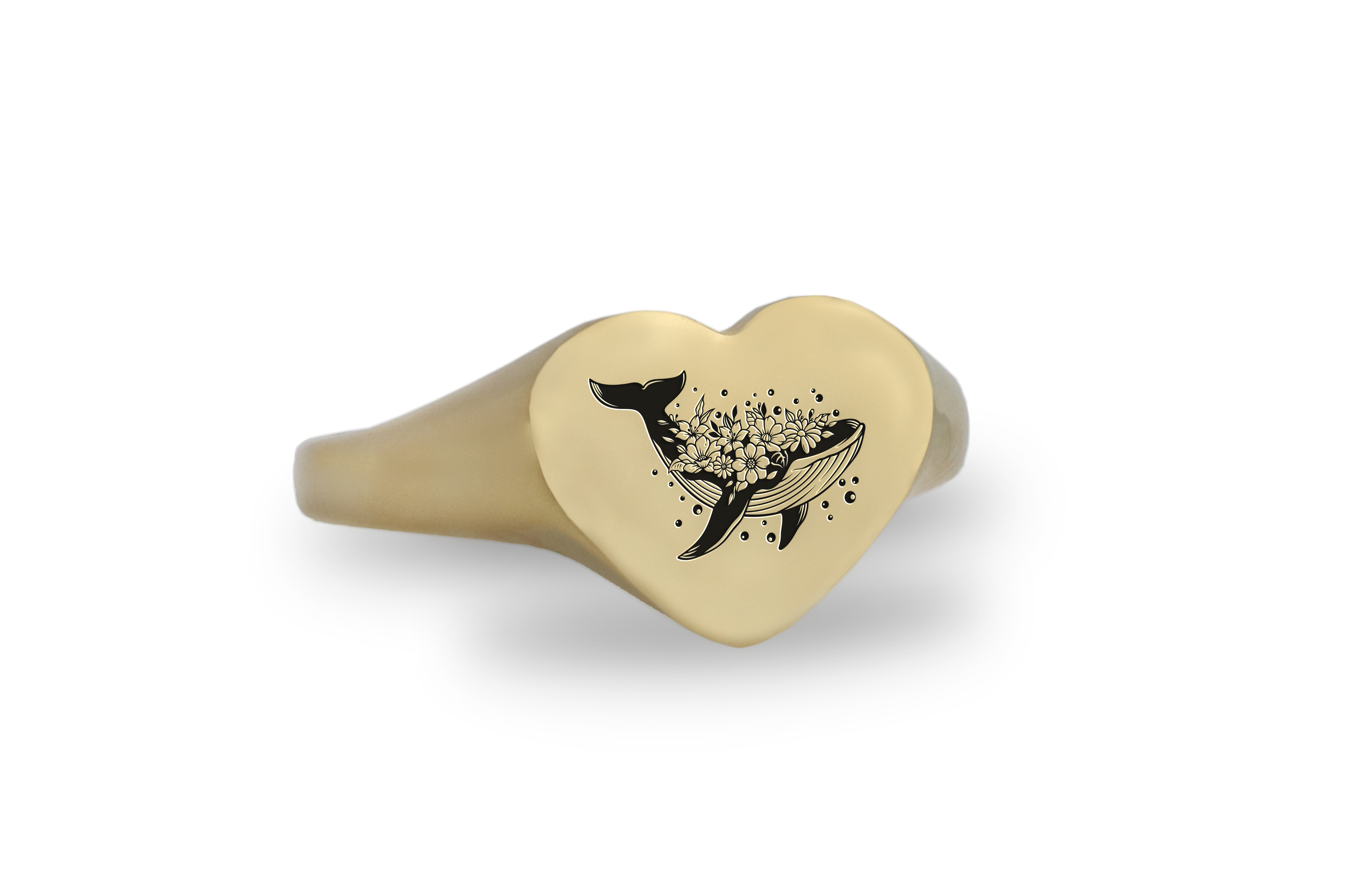 Engraved Cetacea Ring