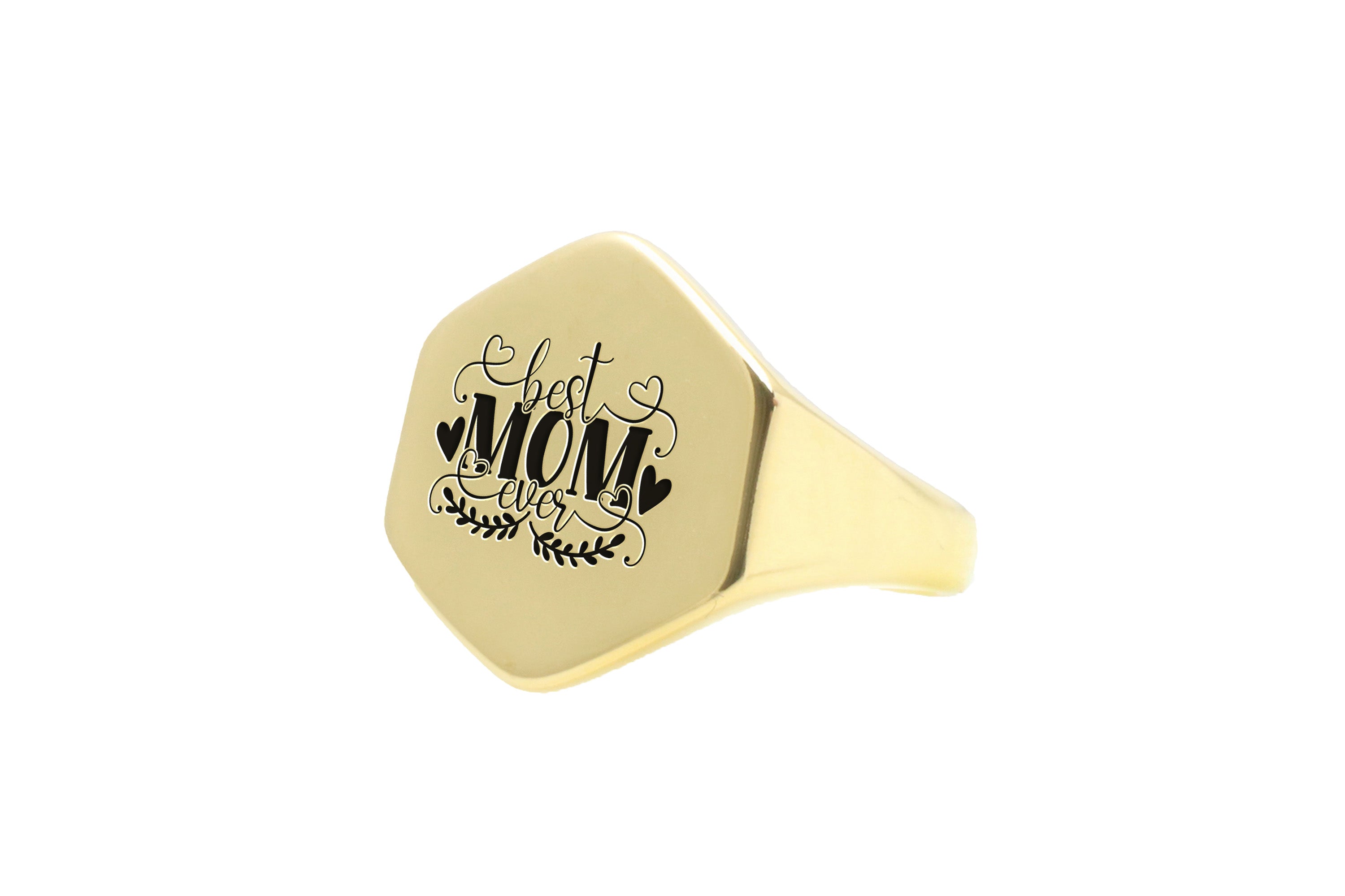 Best Mom Ever Engraving Ring