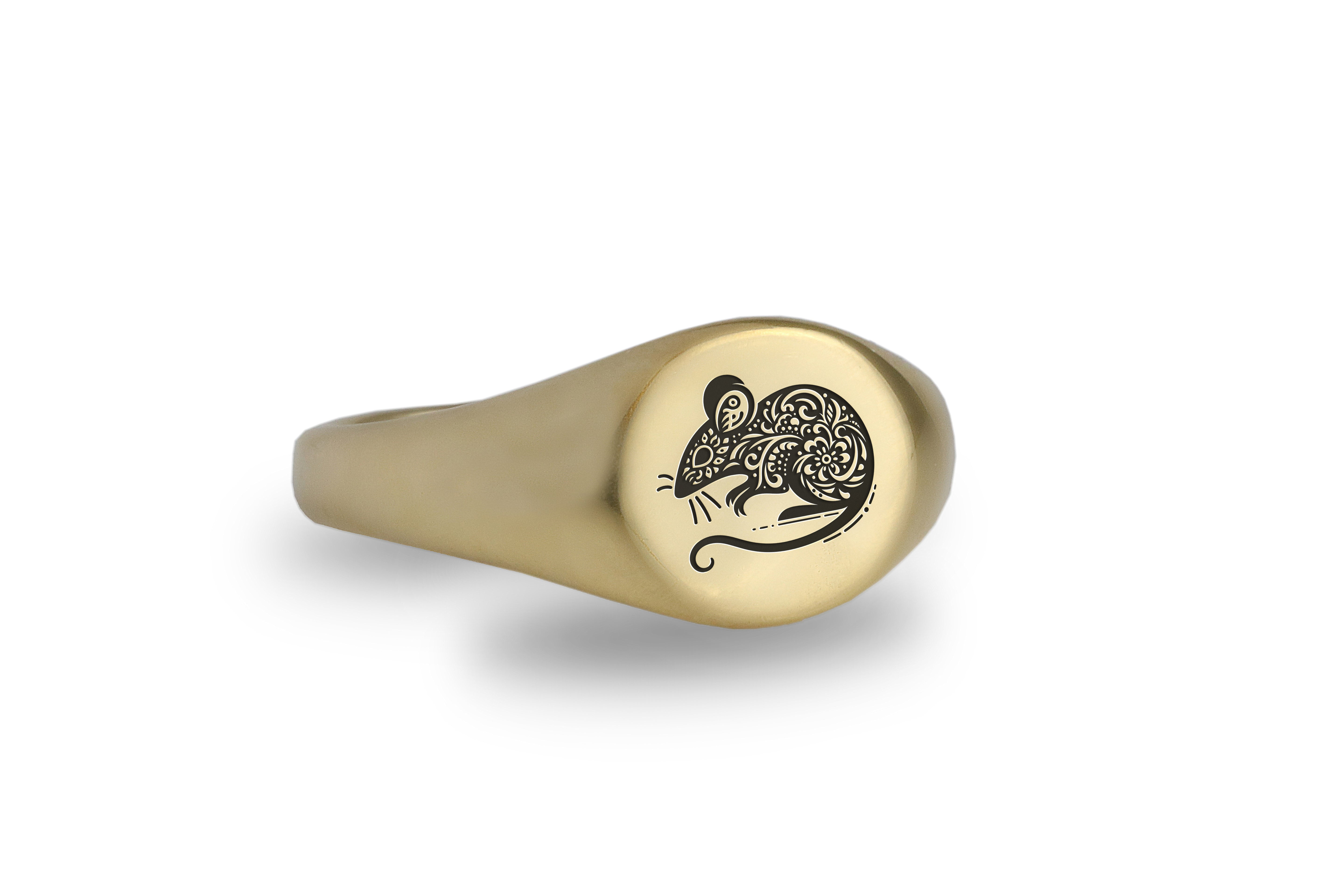 Cute Mouse Signet Ring
