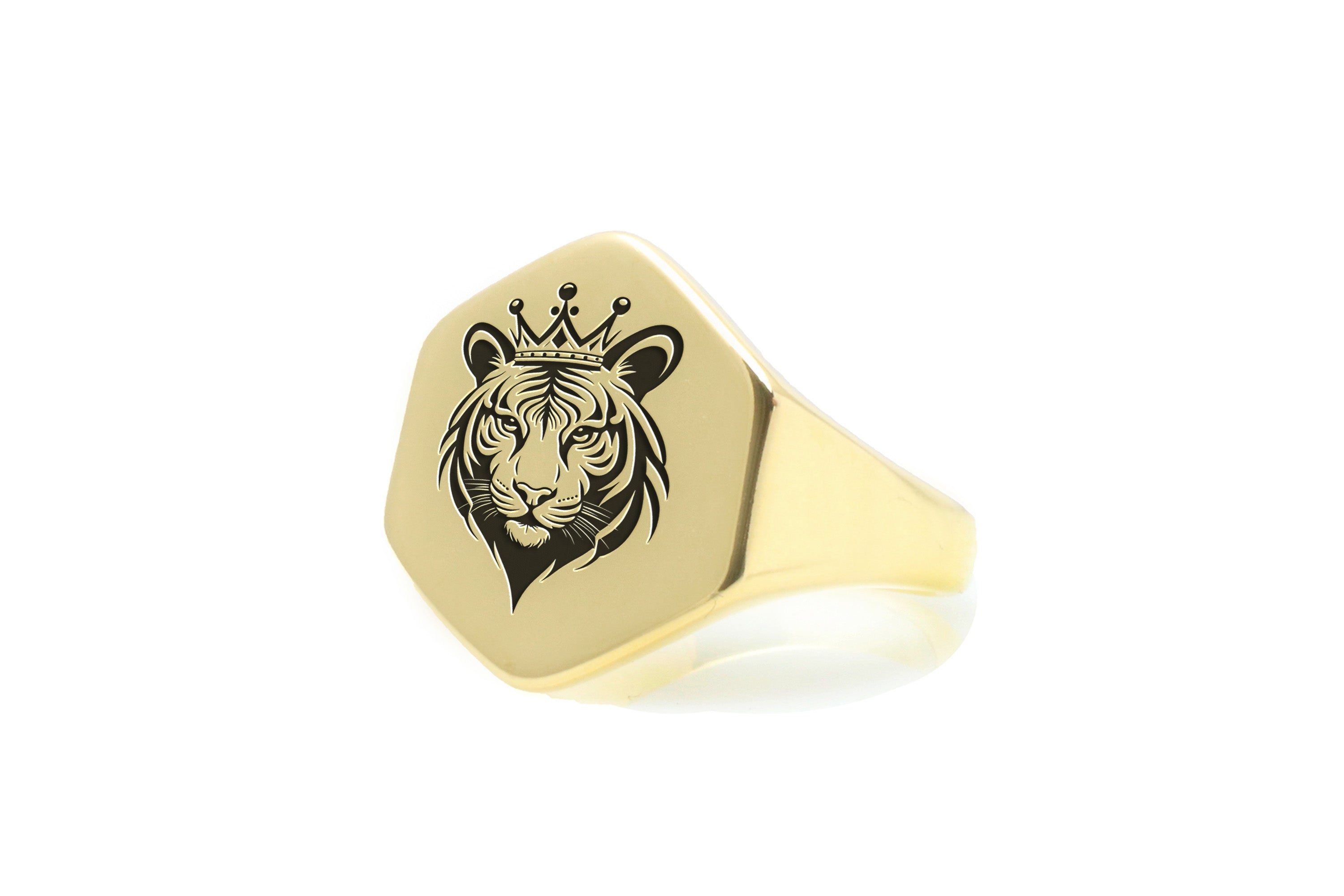 Custom Tiger Signet Ring