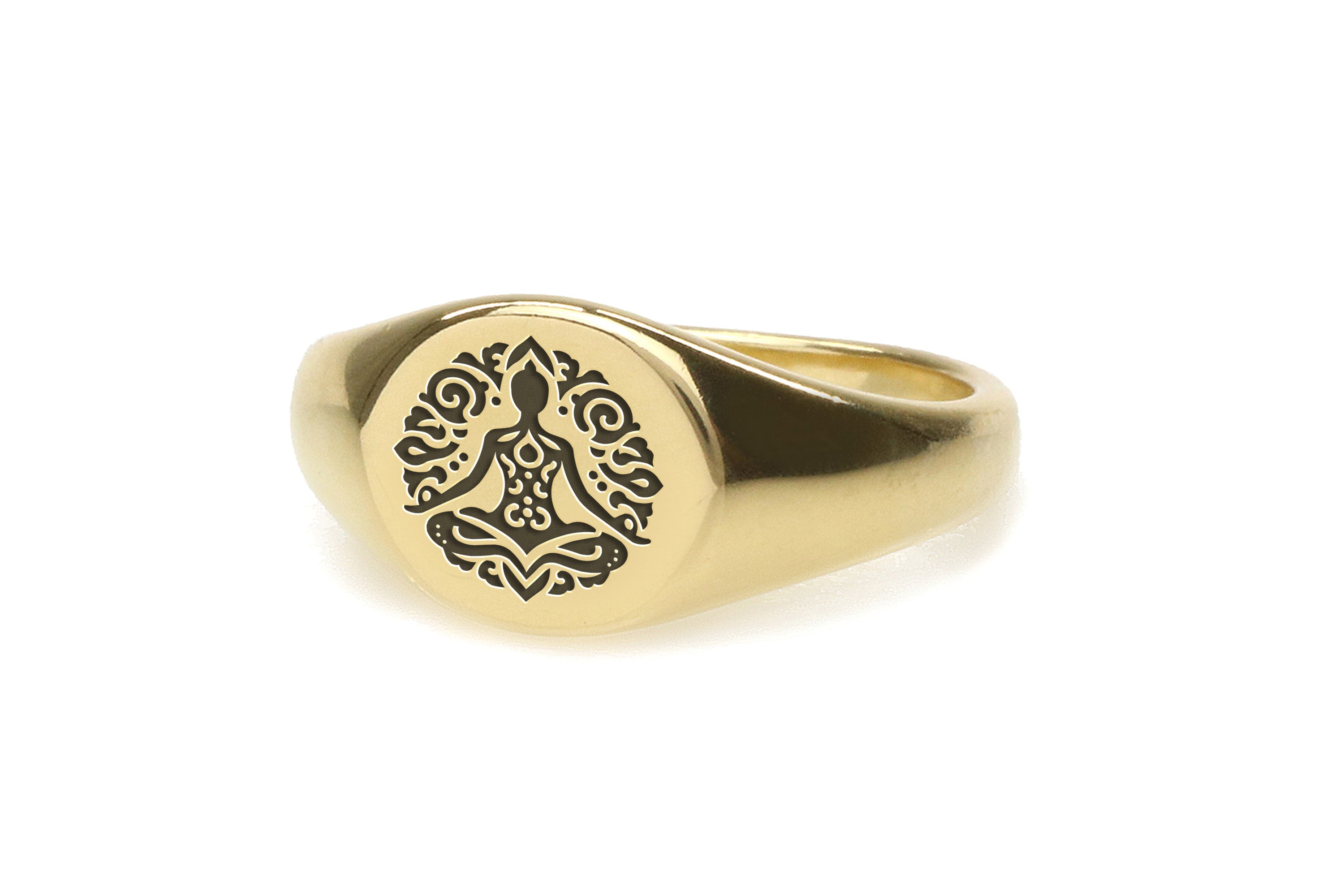 Engraved Buddhism Ring