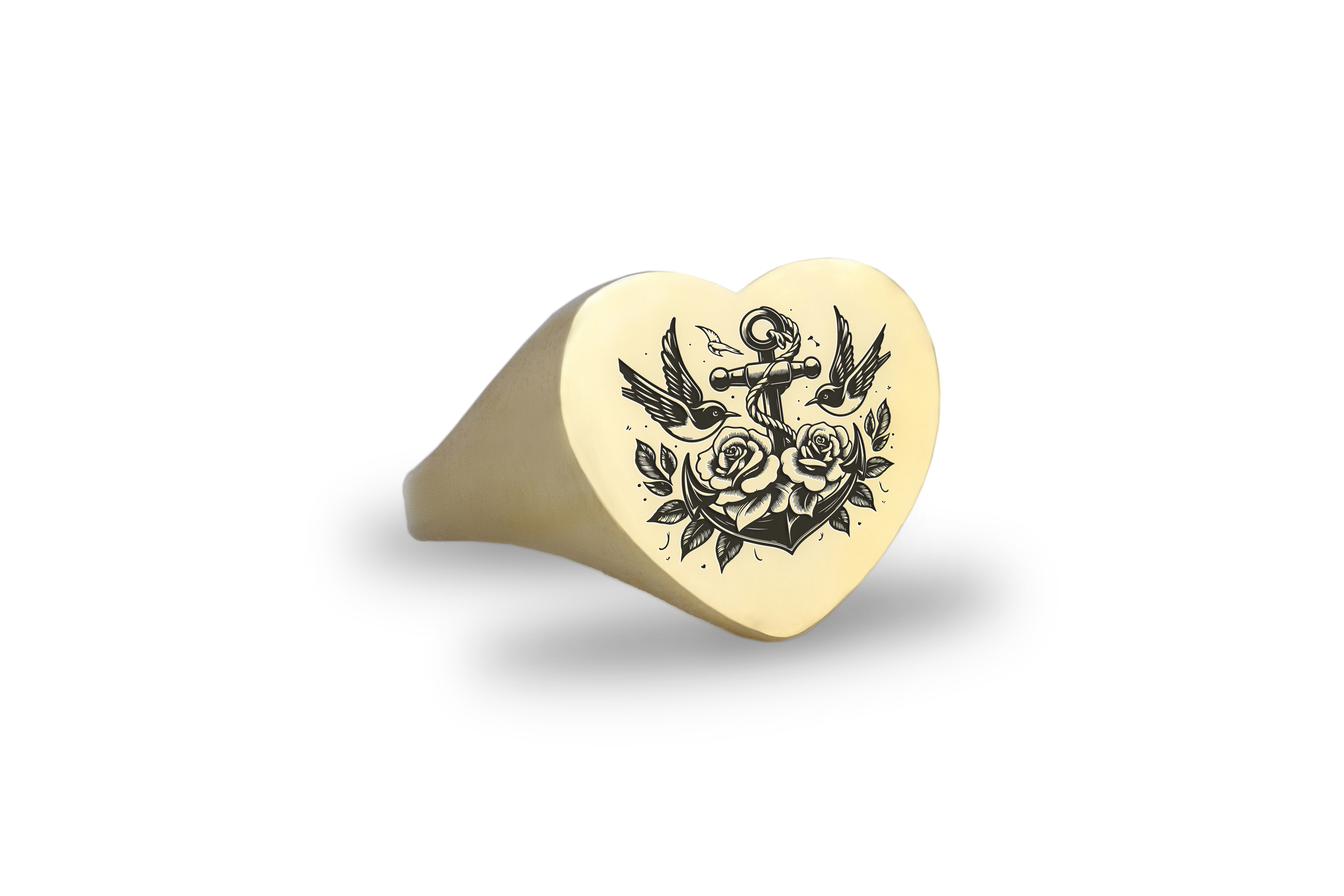 Sailors Anchor Signet Ring
