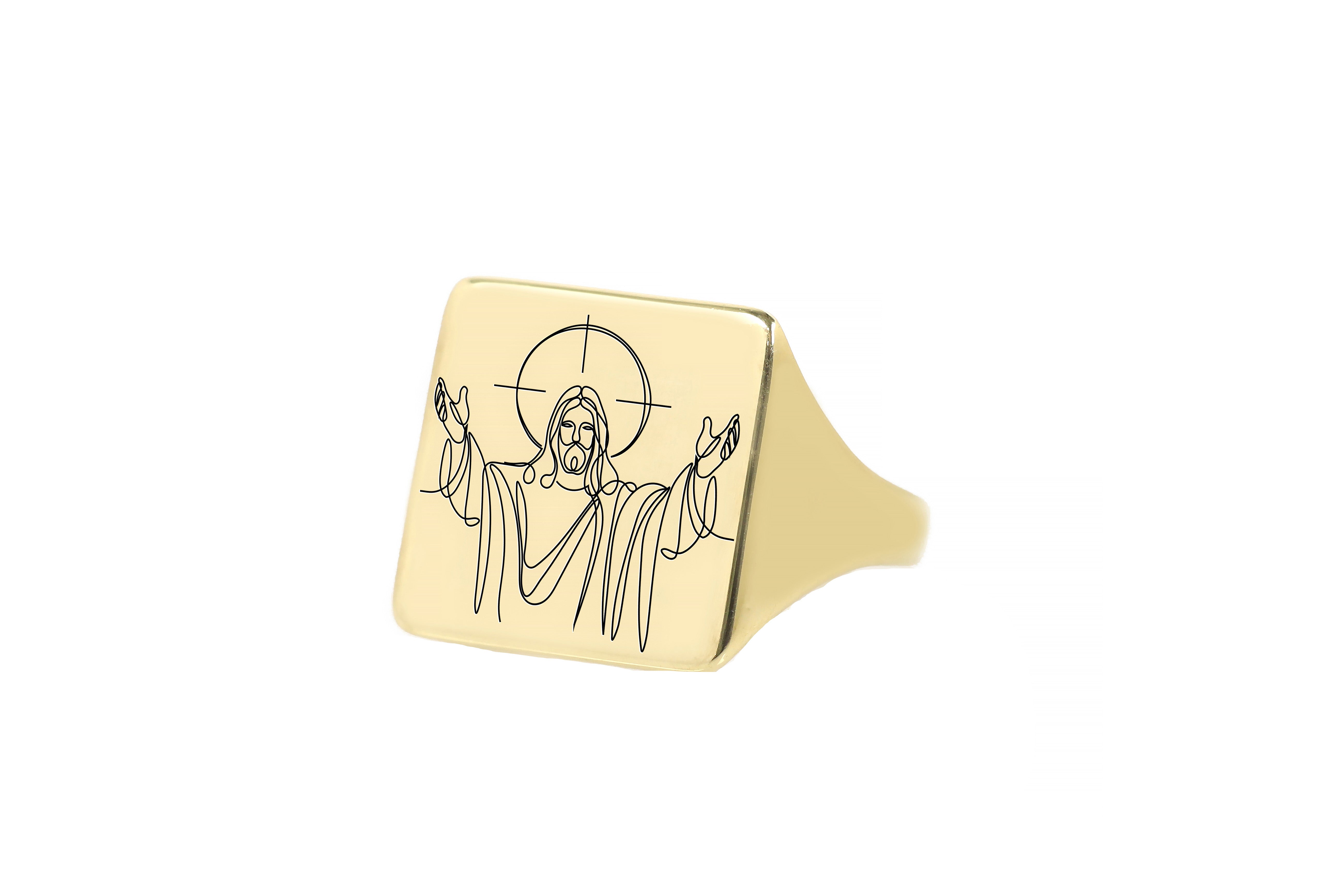 Custom Jesus Ring