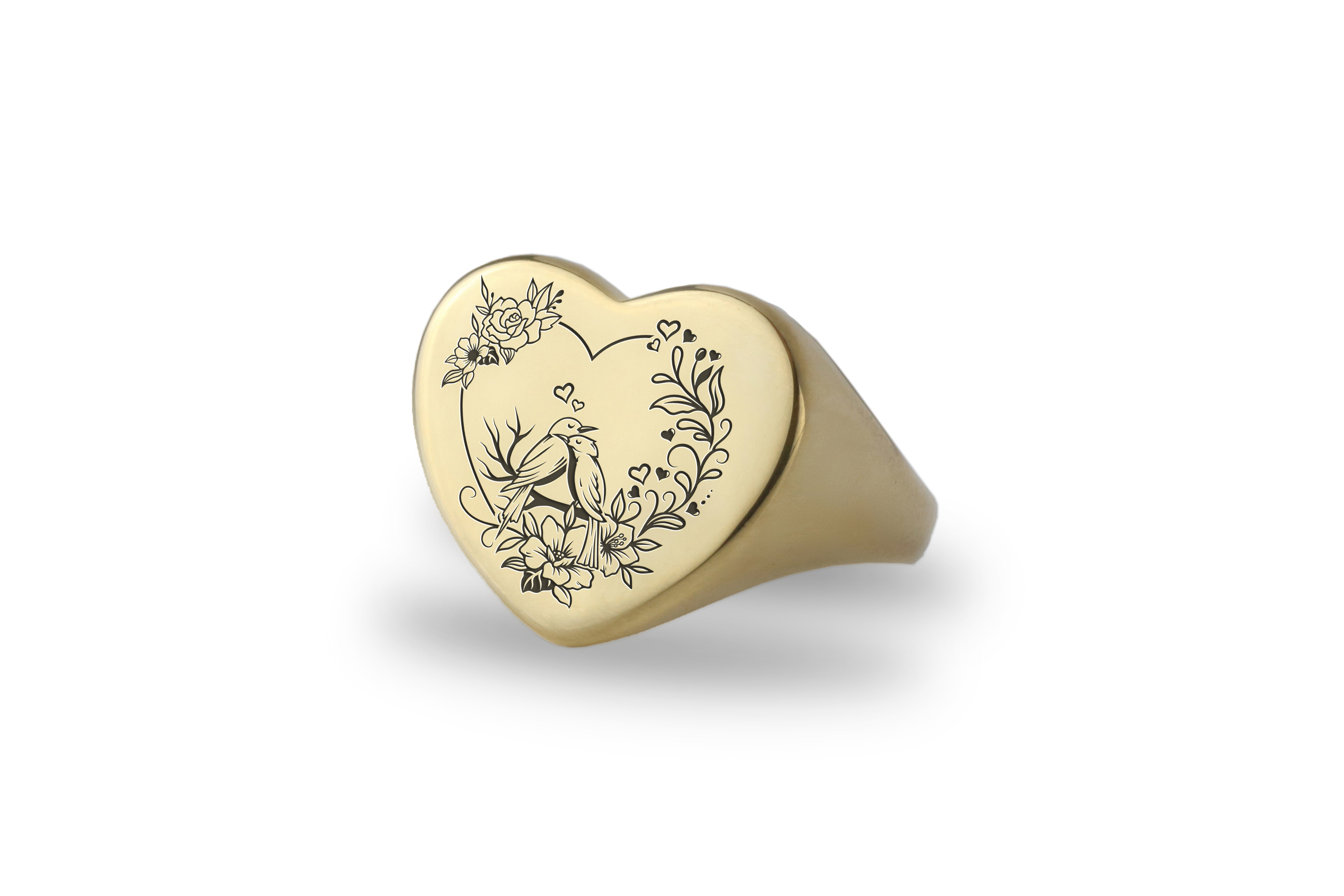 Romantic Birds Ring