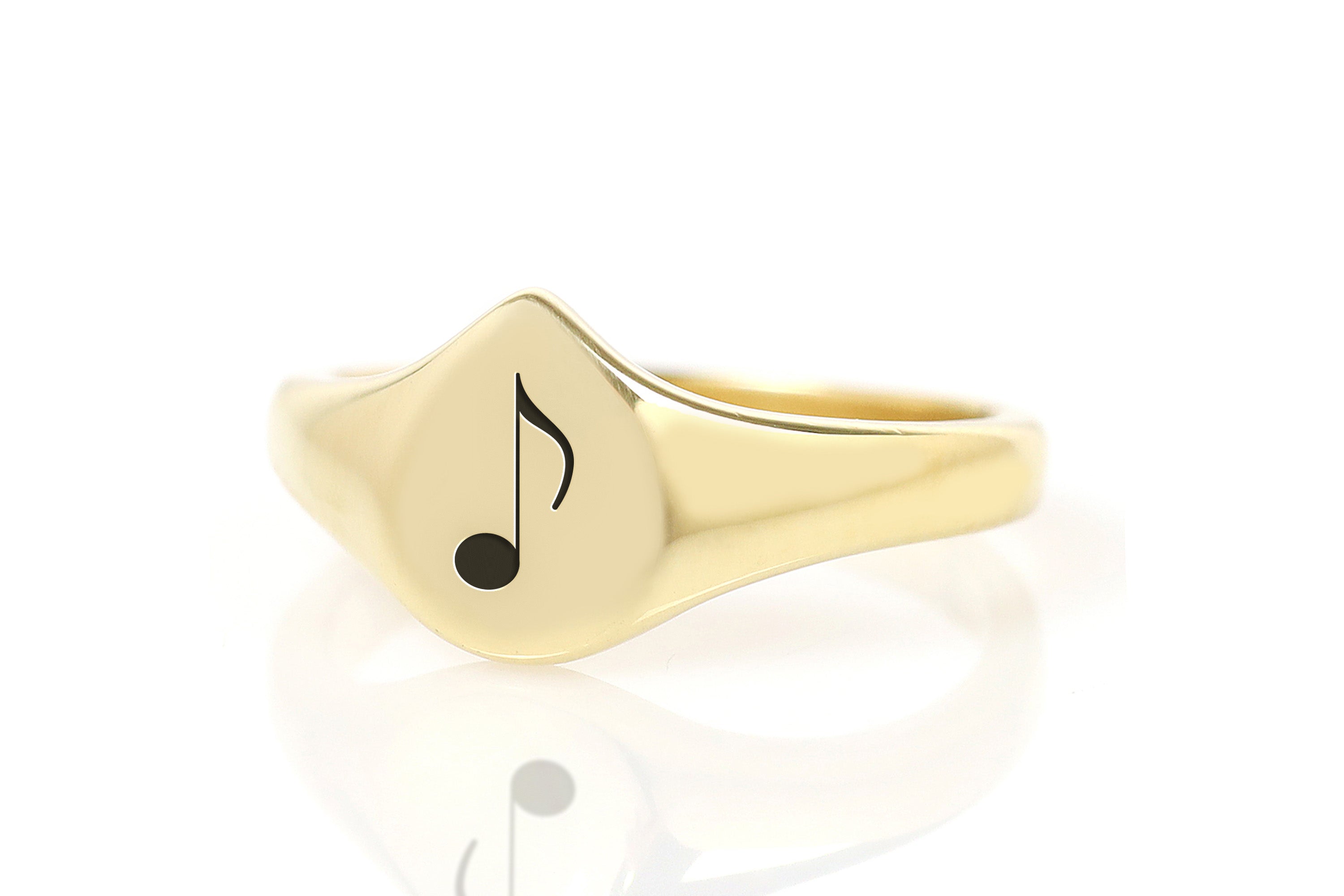 Gold Music Quaver Ring