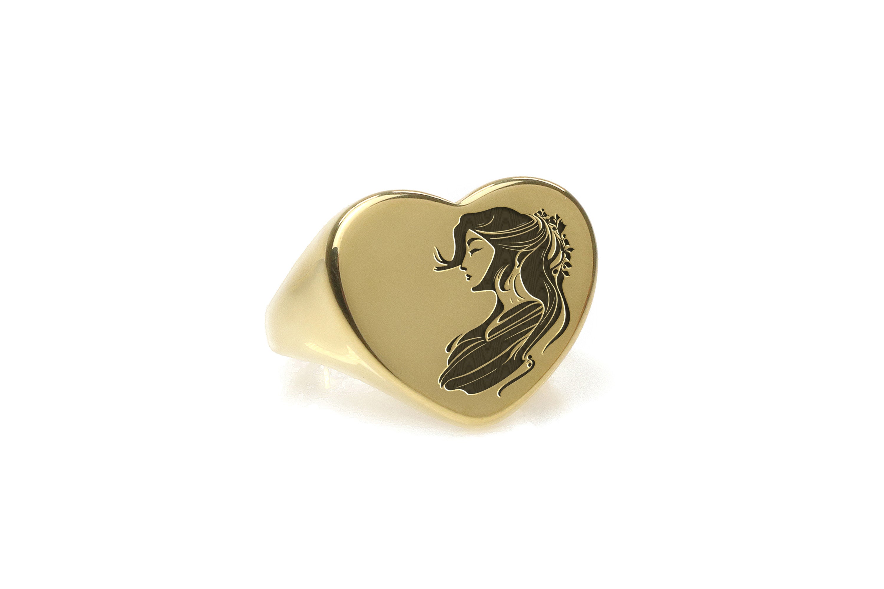 Engraved Japanese Women Ring