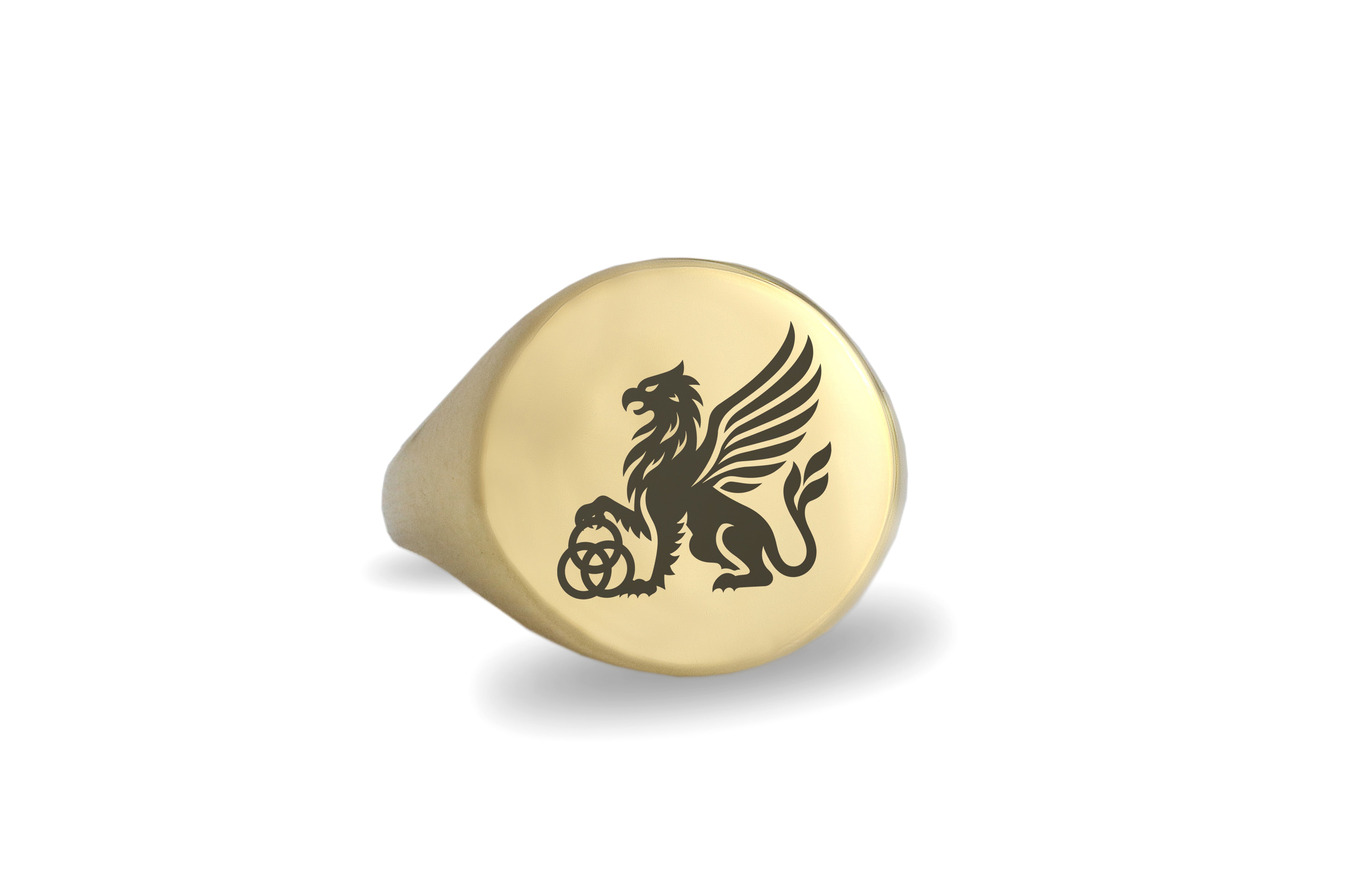 Custom Griffin Gold Ring