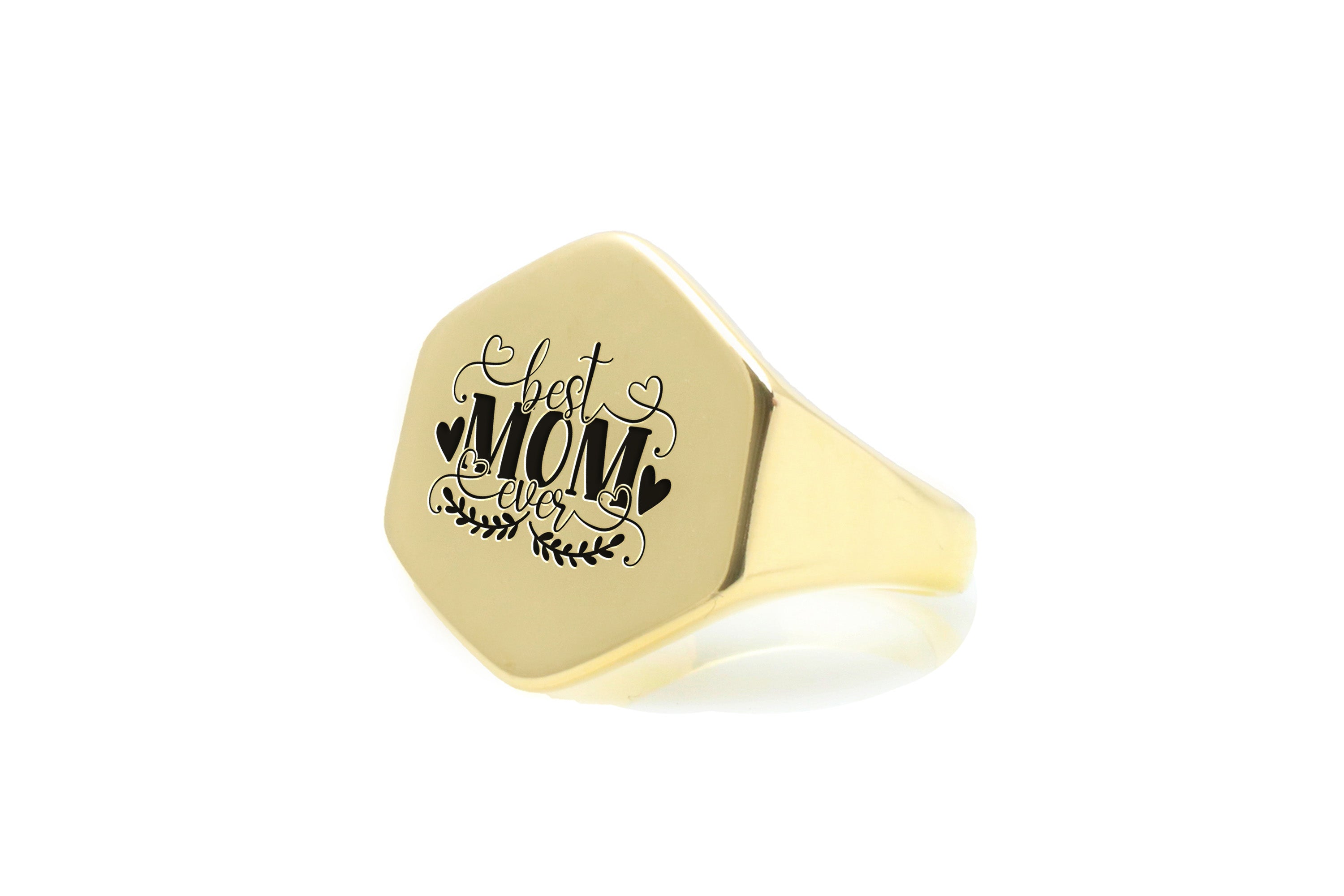 Best Mom Ever Engraving Ring