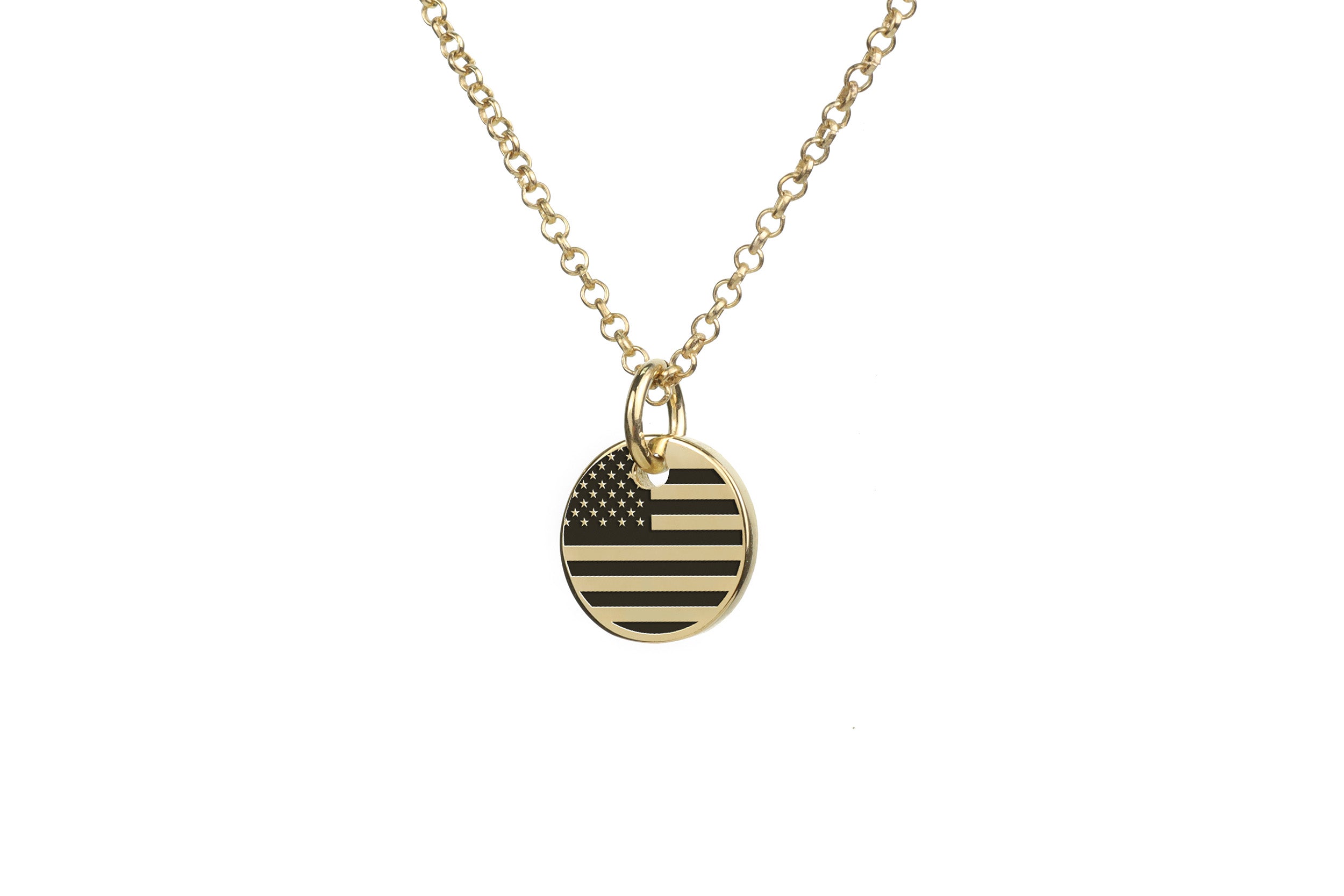 USA Flag Pendant Necklace