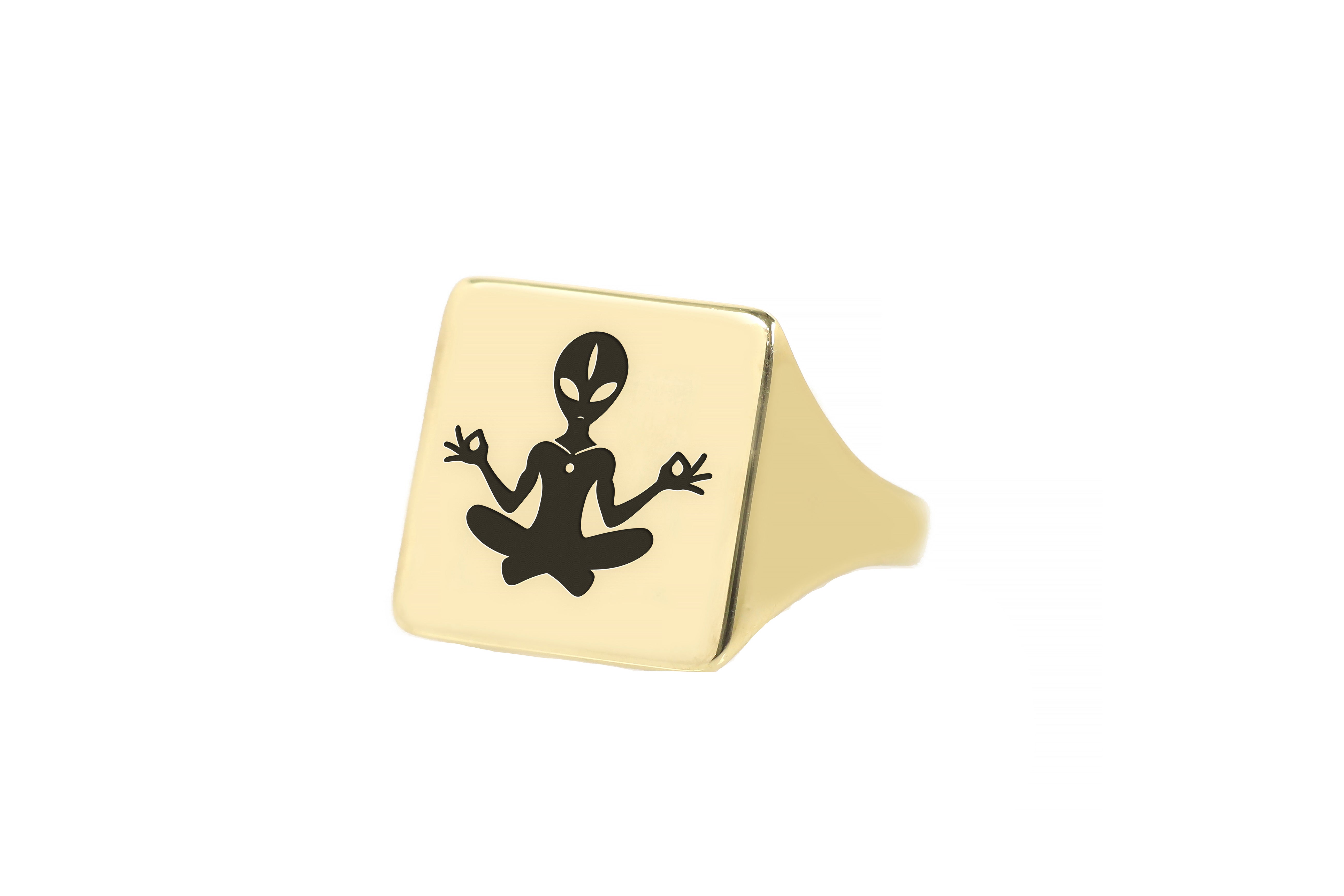 Custom Alien Signet Ring