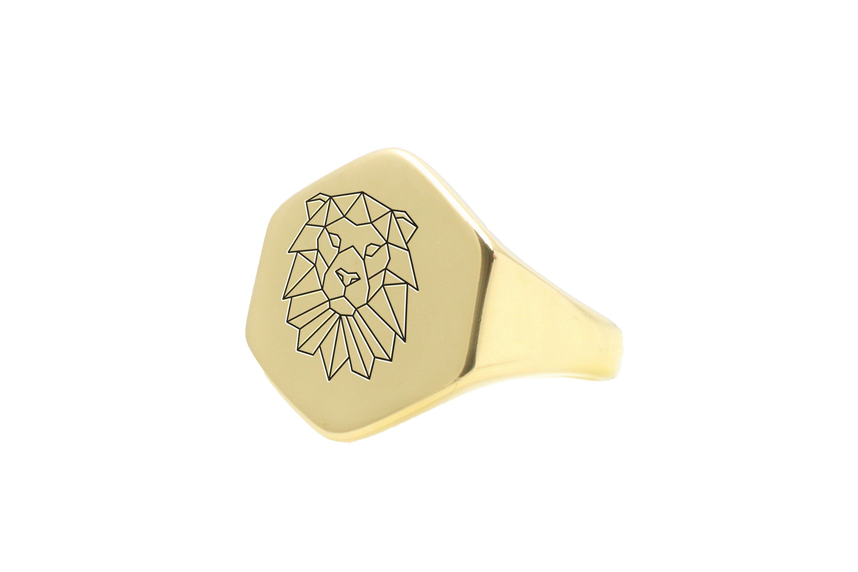 Geometrical Lion Ring