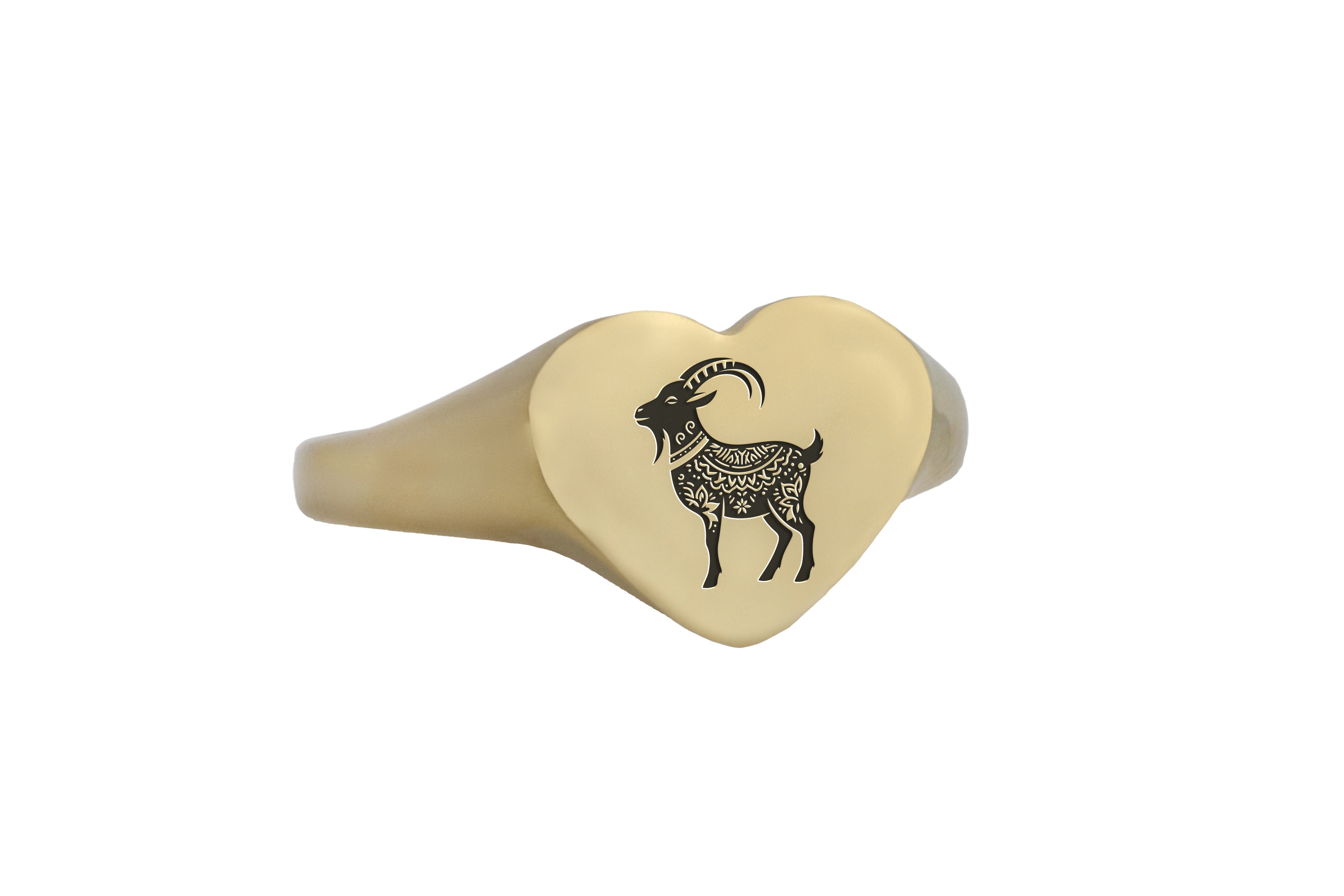 Custom Goat Gold Ring