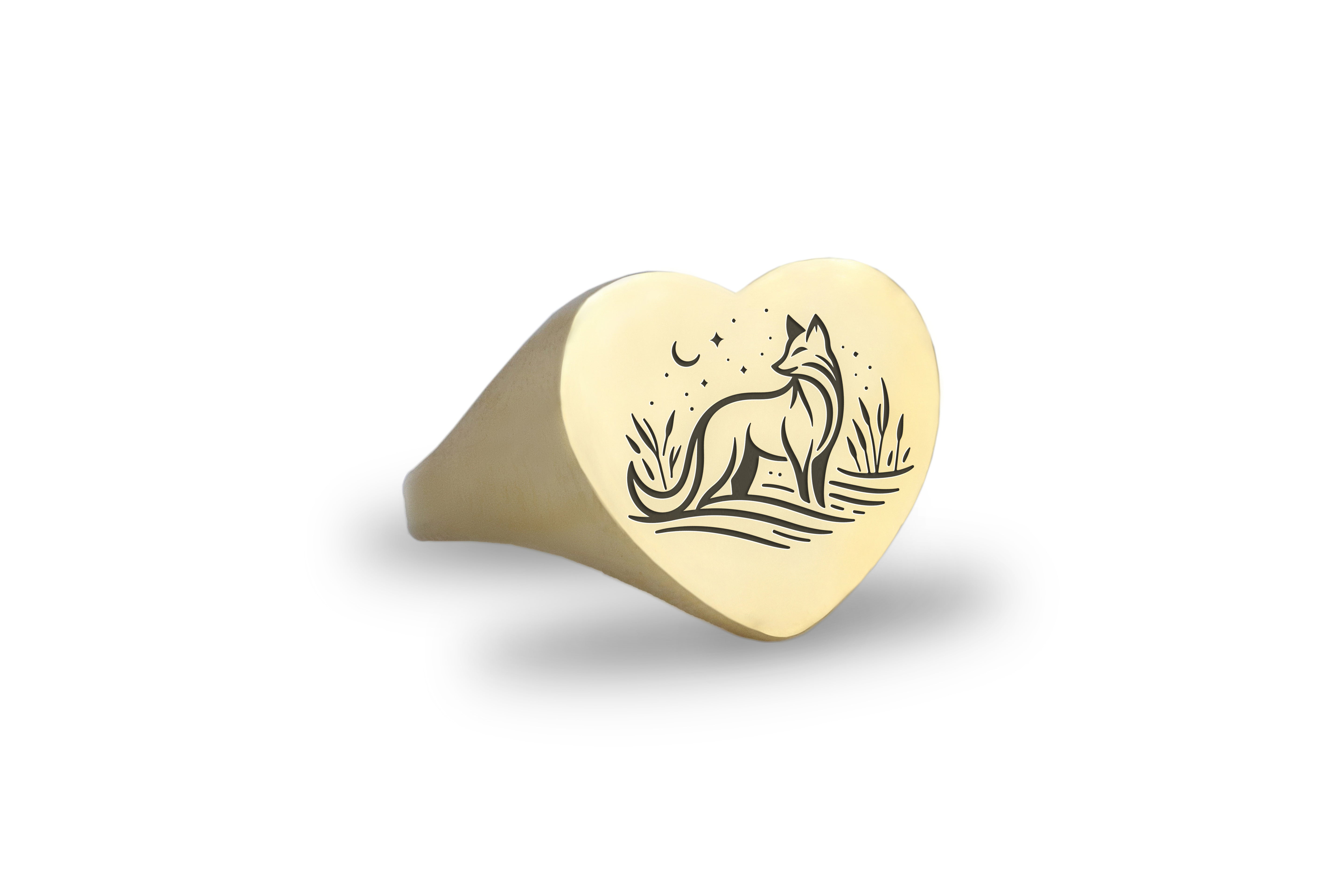 Spiritual Fox Signet Ring