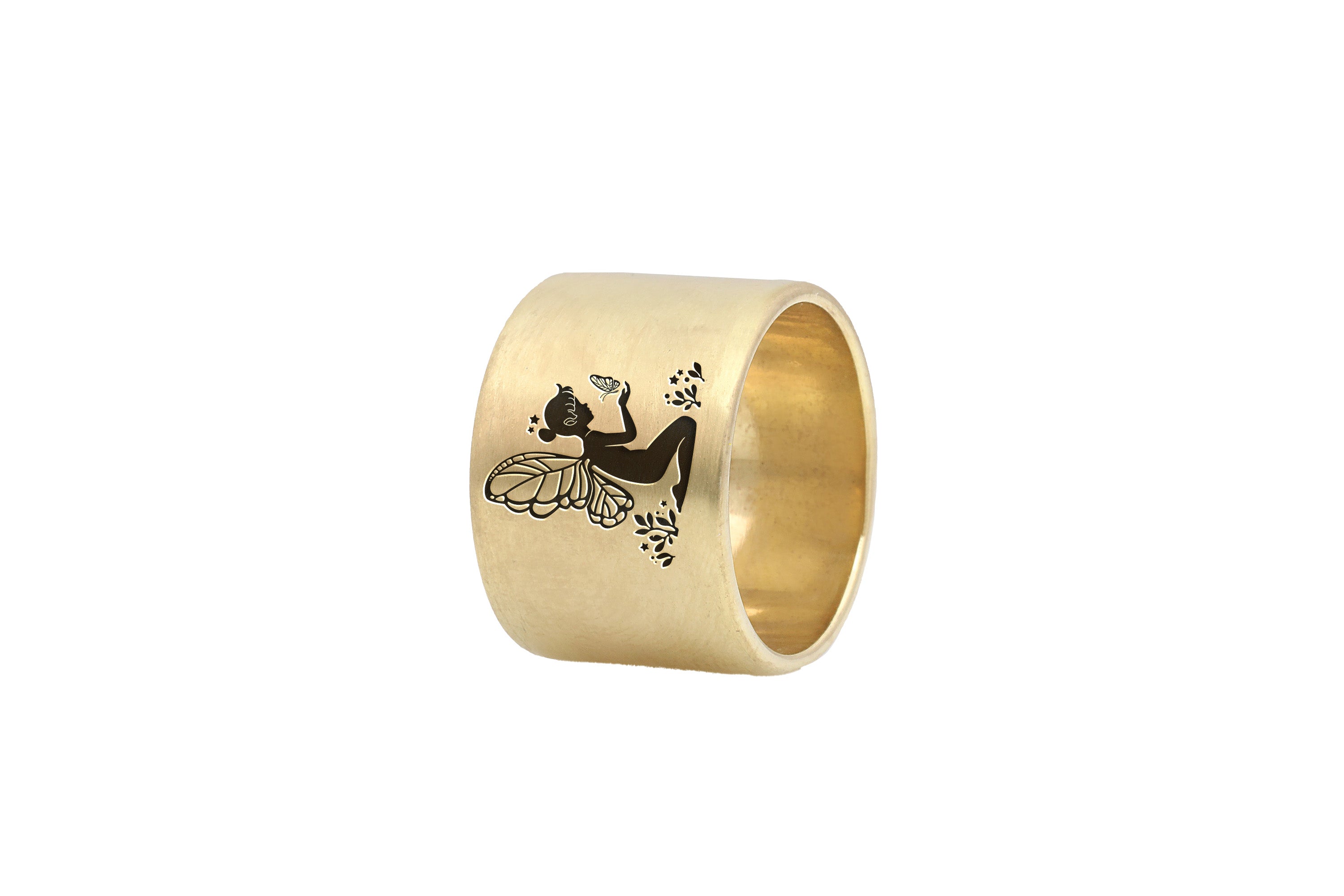 Magical Fairy Wide Brushed Ring