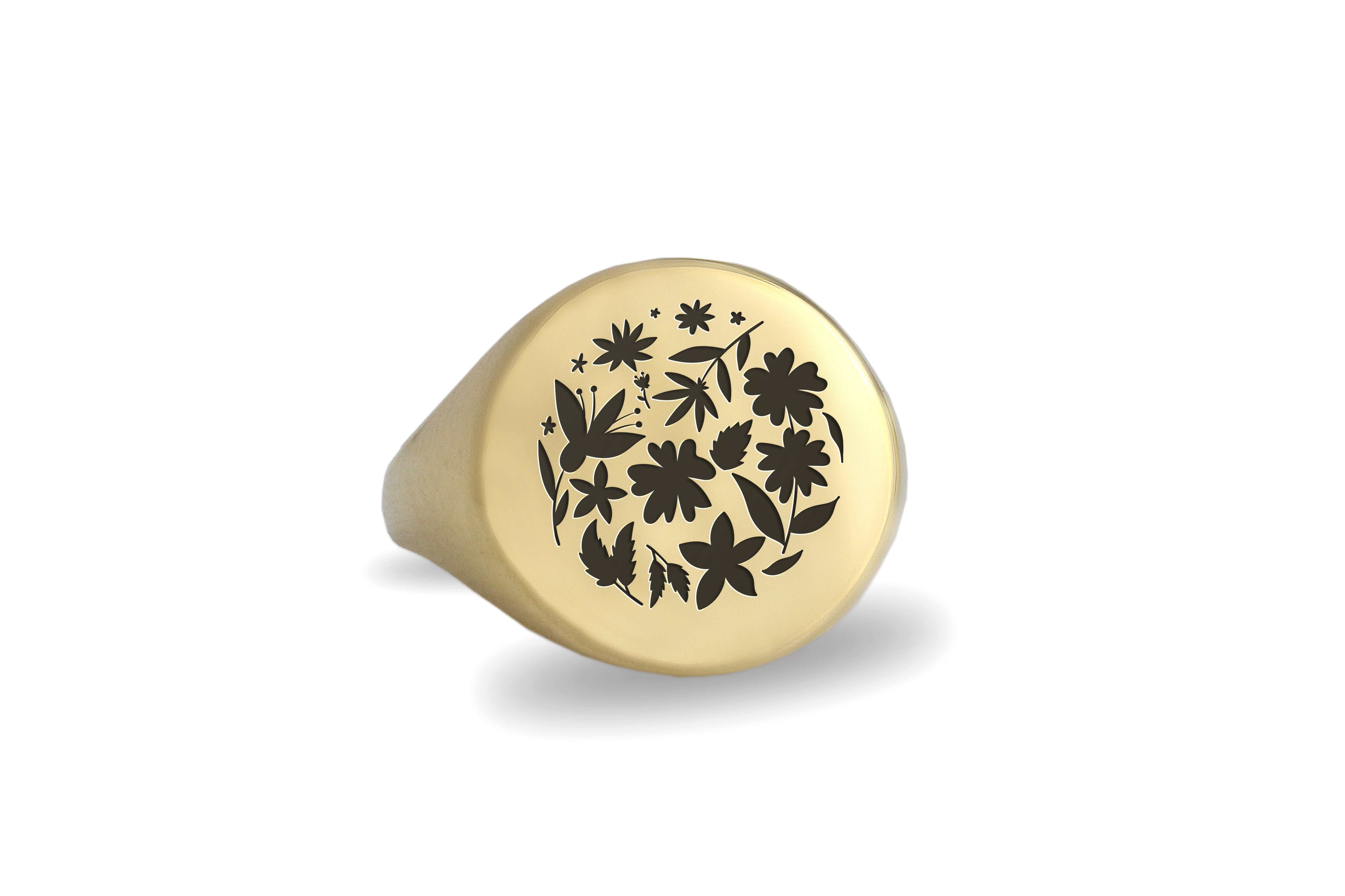 Floral Bold Statement Ring