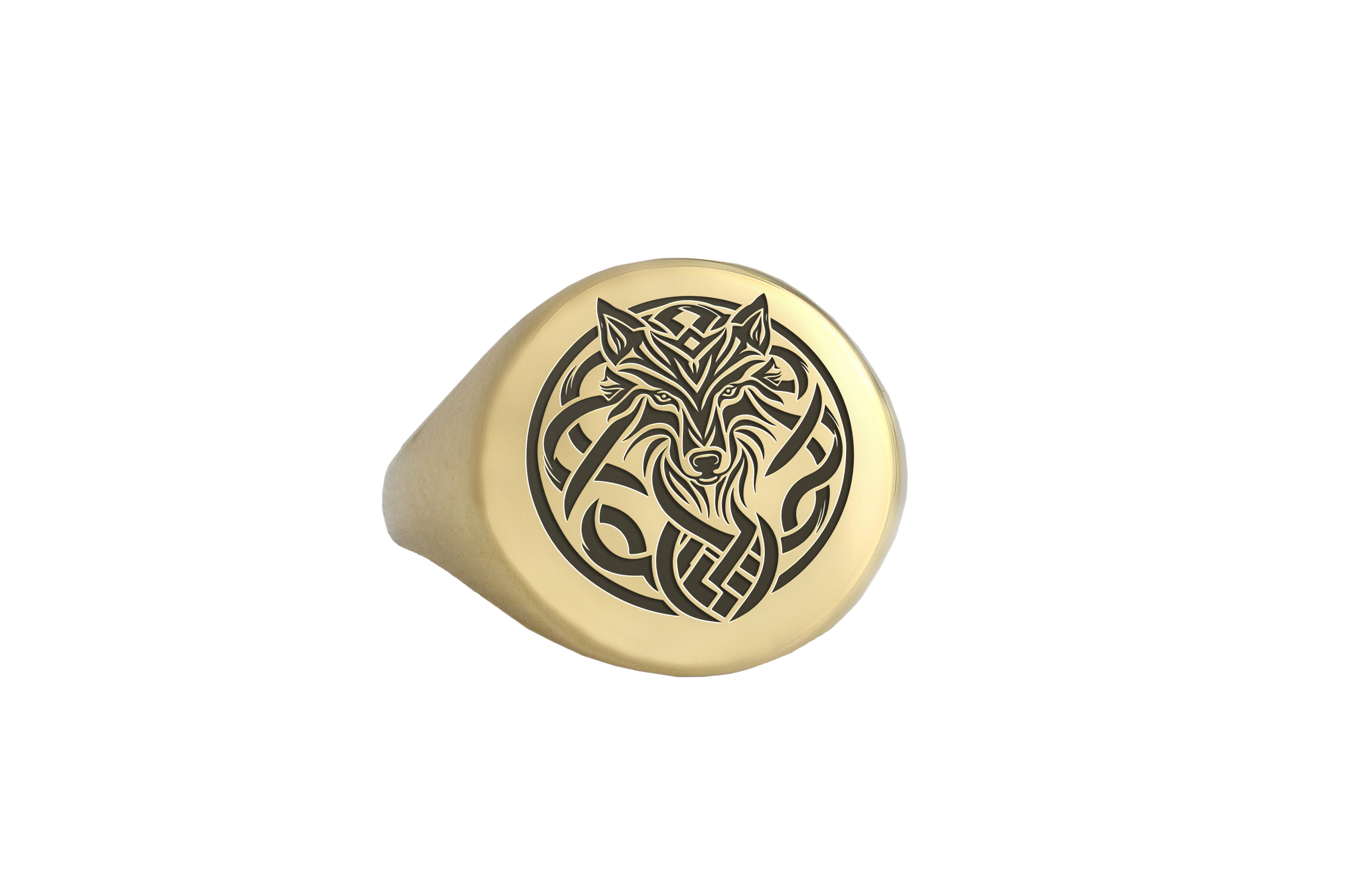 Tribal Wolf Ring