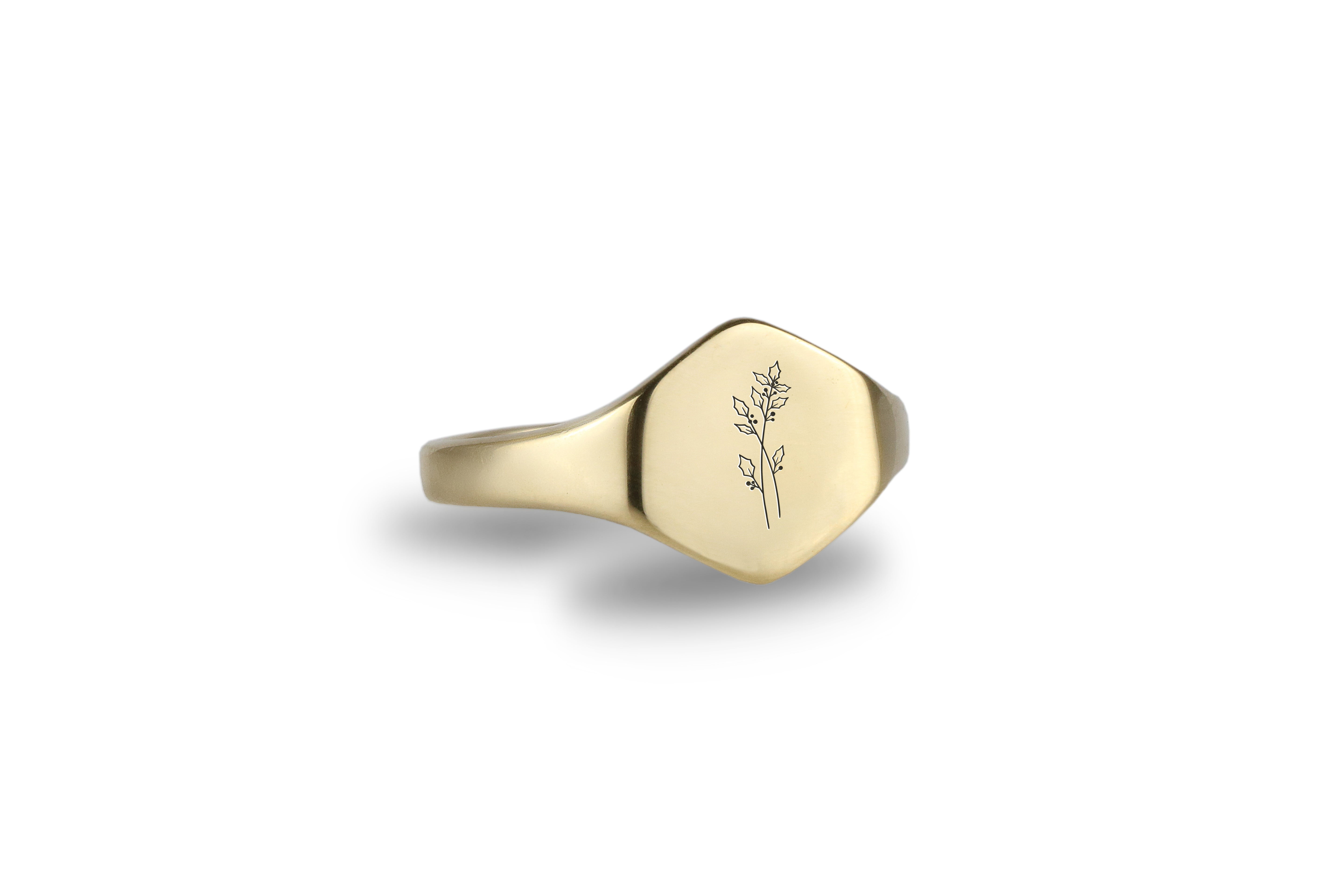 Birth Month Signet Ring