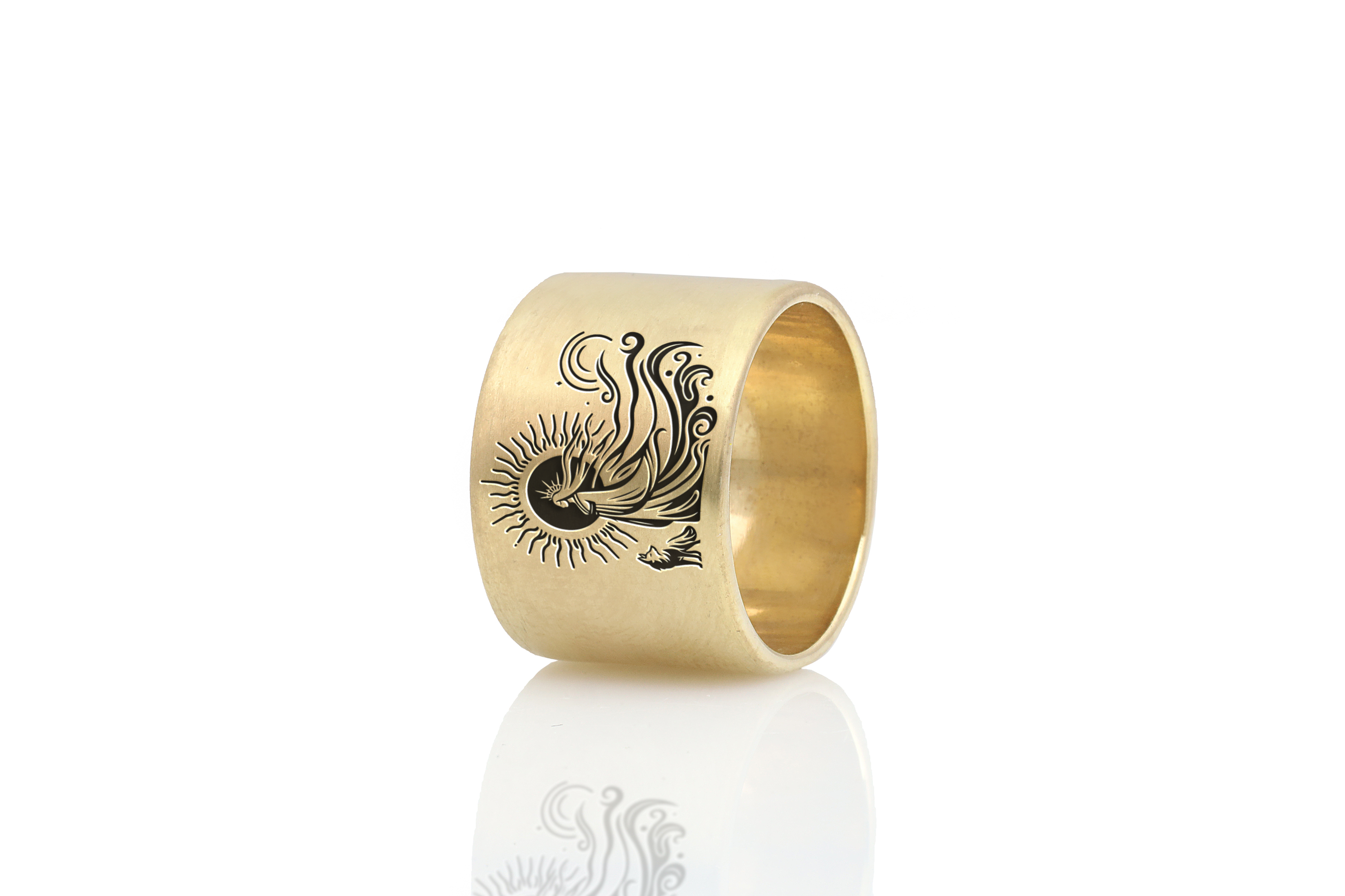 24k Gold Amaterasu Gold Ring