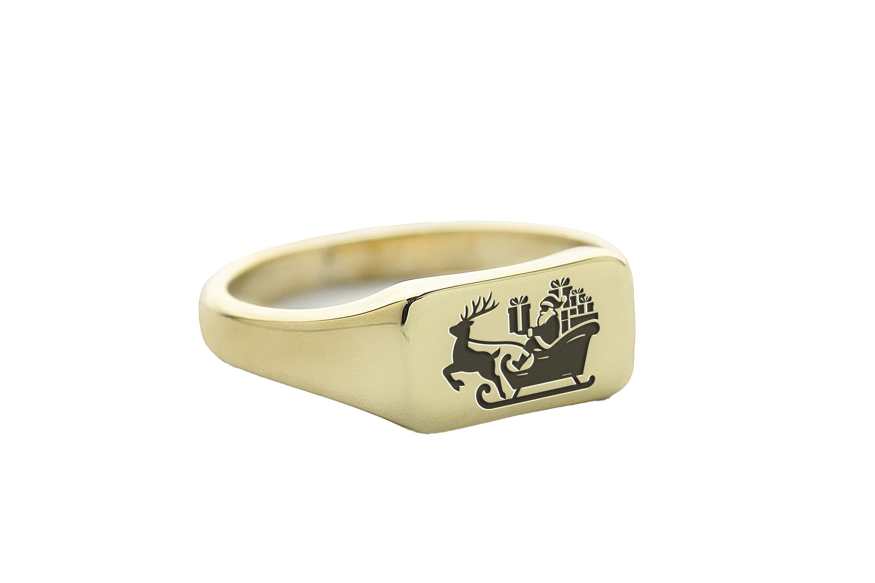 14k Gold Santa Claus Ring