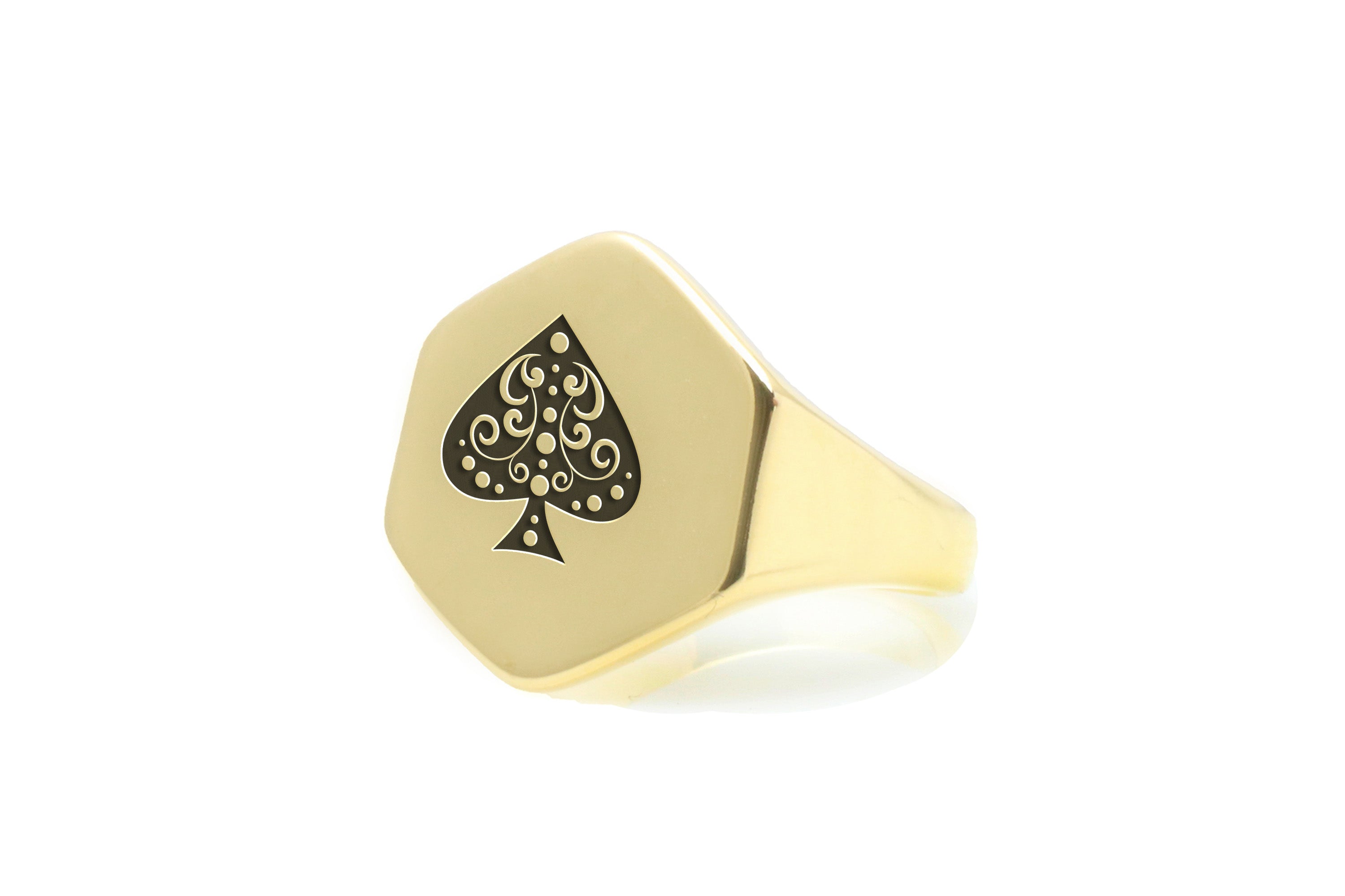 Poker Players Gold Luck Ring