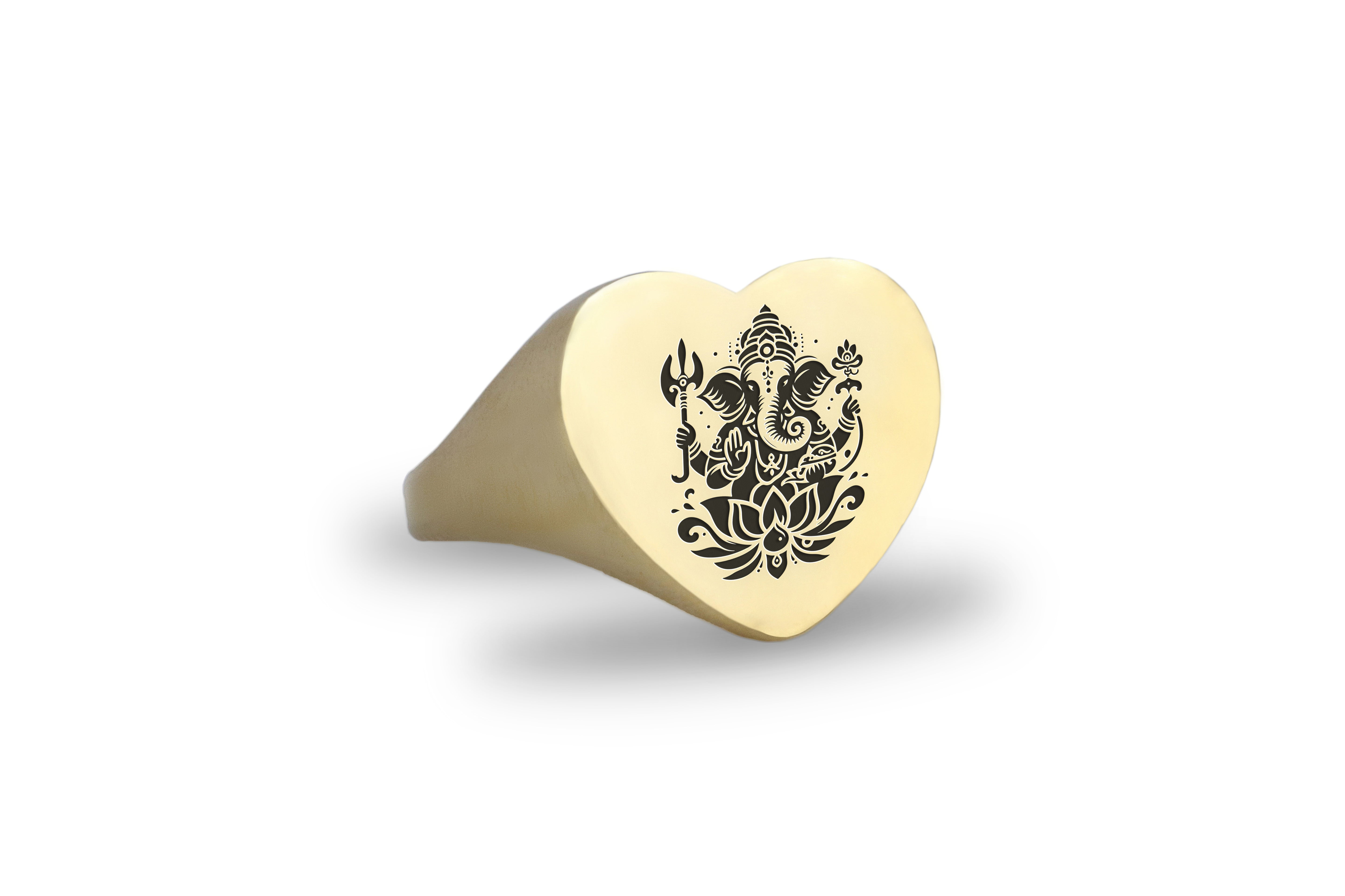 Protection Gold Signet Ring
