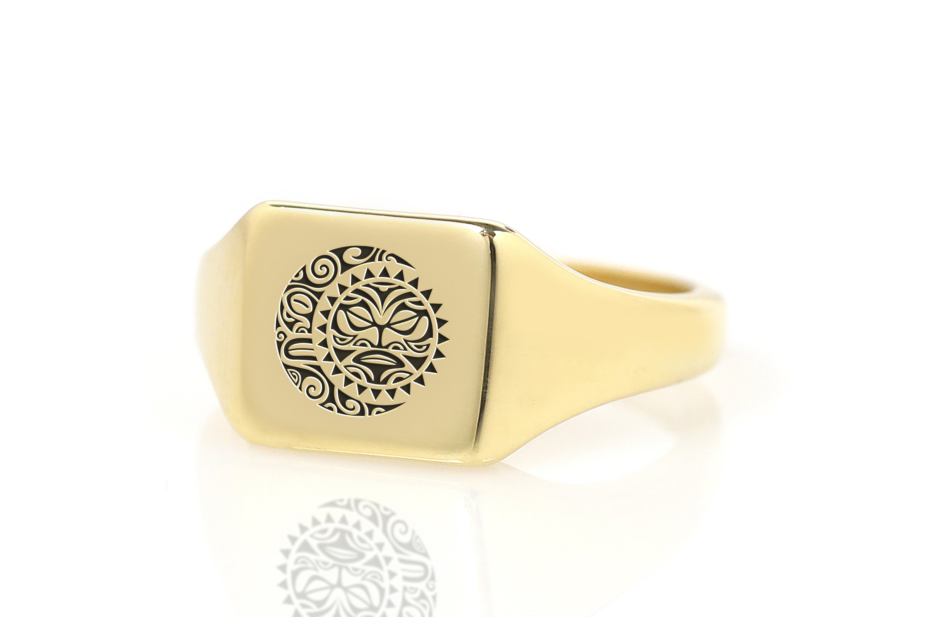 14k Gold Samoan Symbol Ring