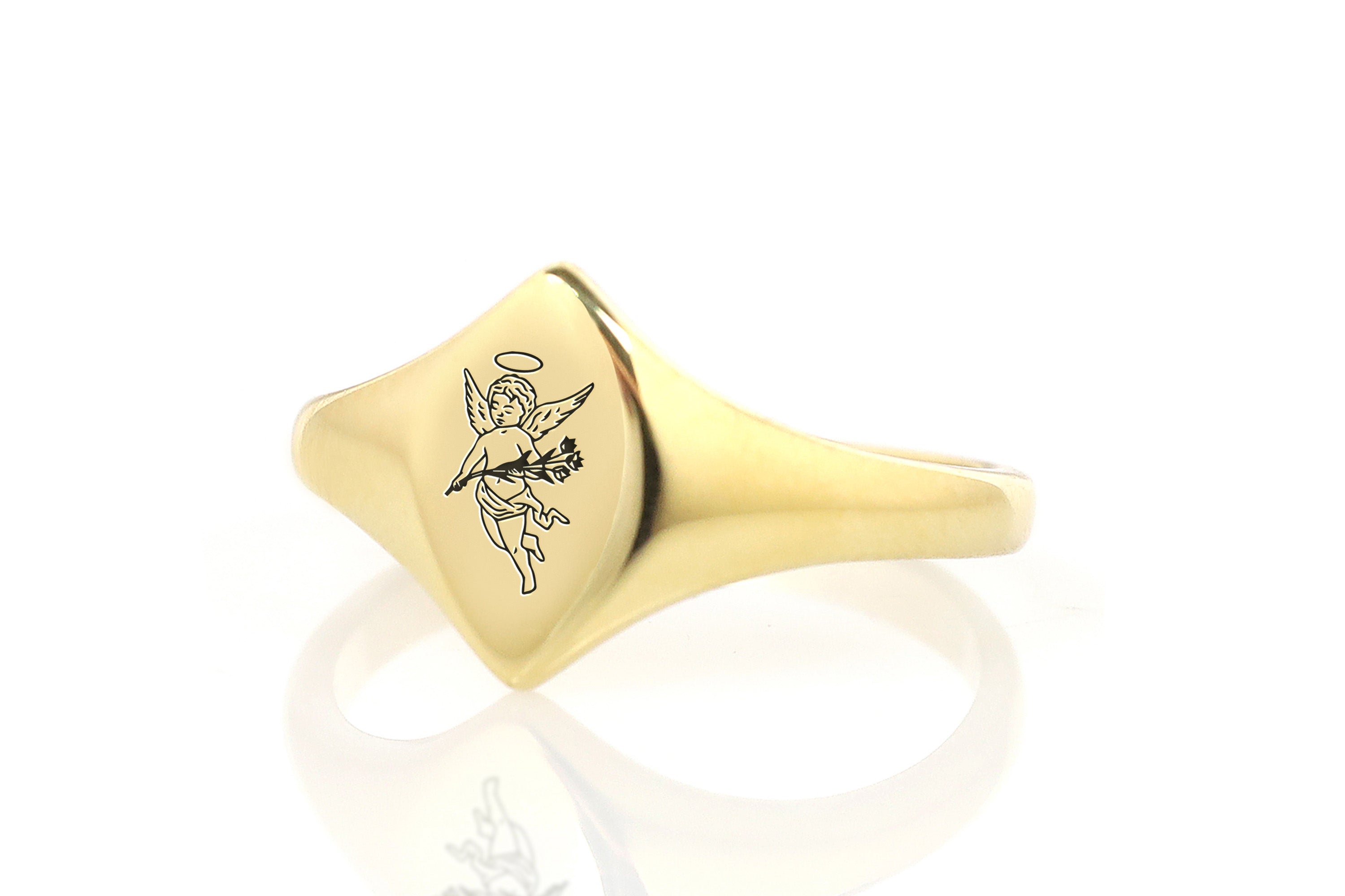 Cute Cupid Signet Ring