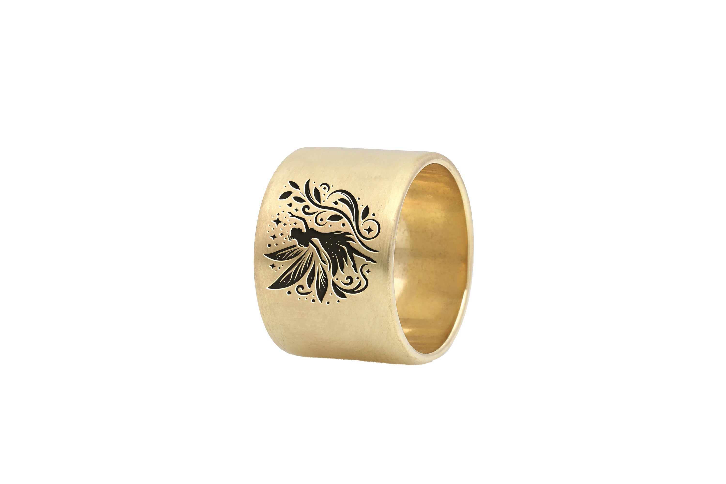 Fantasy Wide Brushed Ring