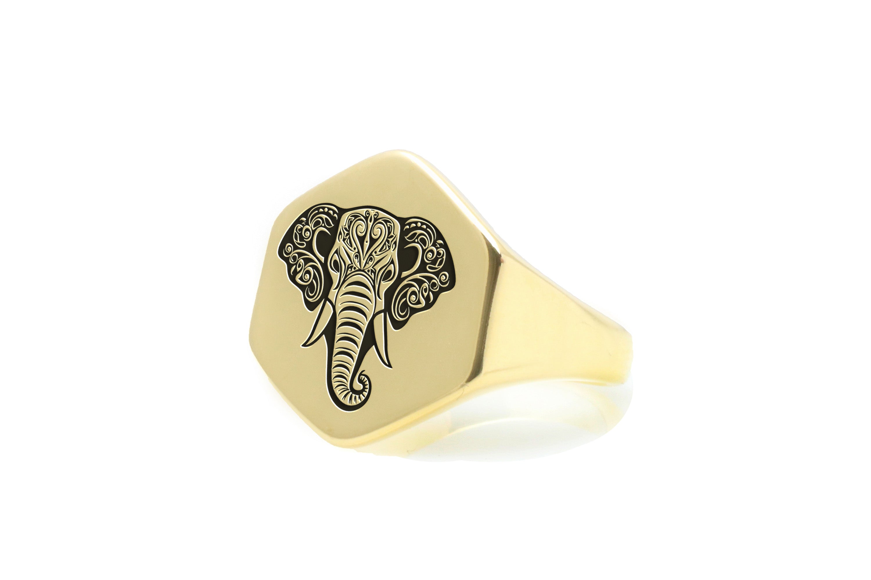 Elephant Mandala Ring