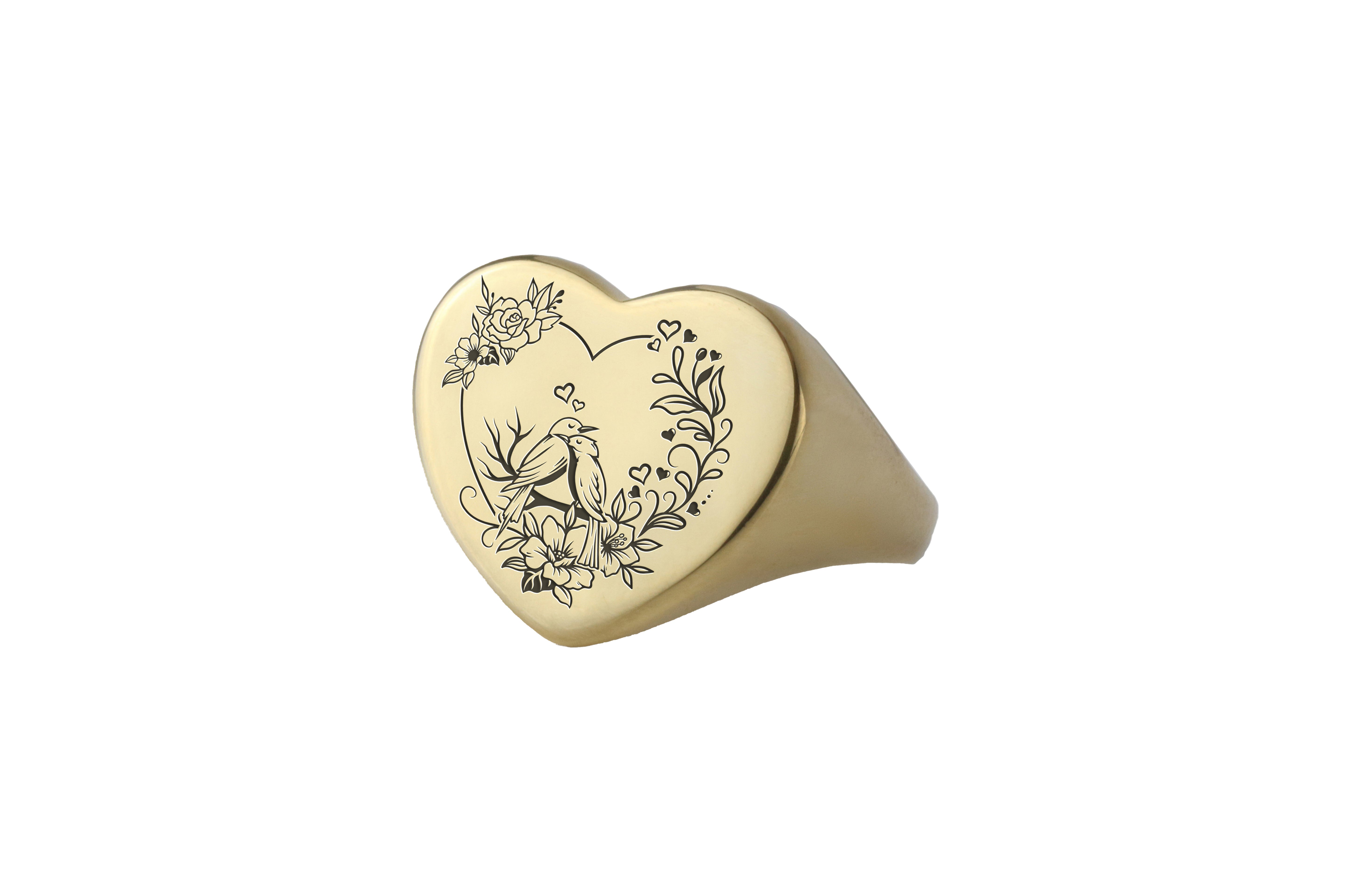 Romantic Birds Ring