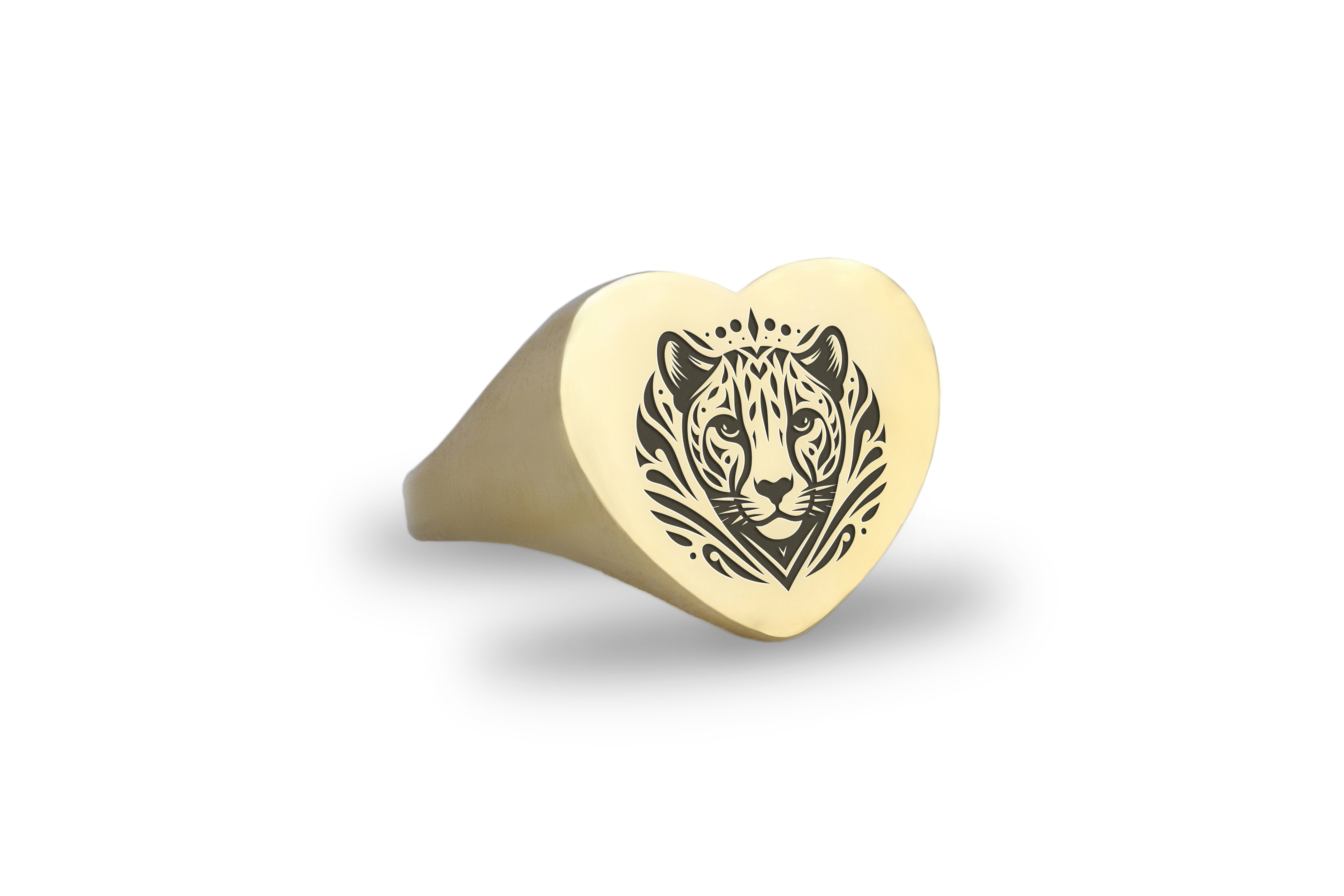 Luxe Tiger Gold Statement Ring