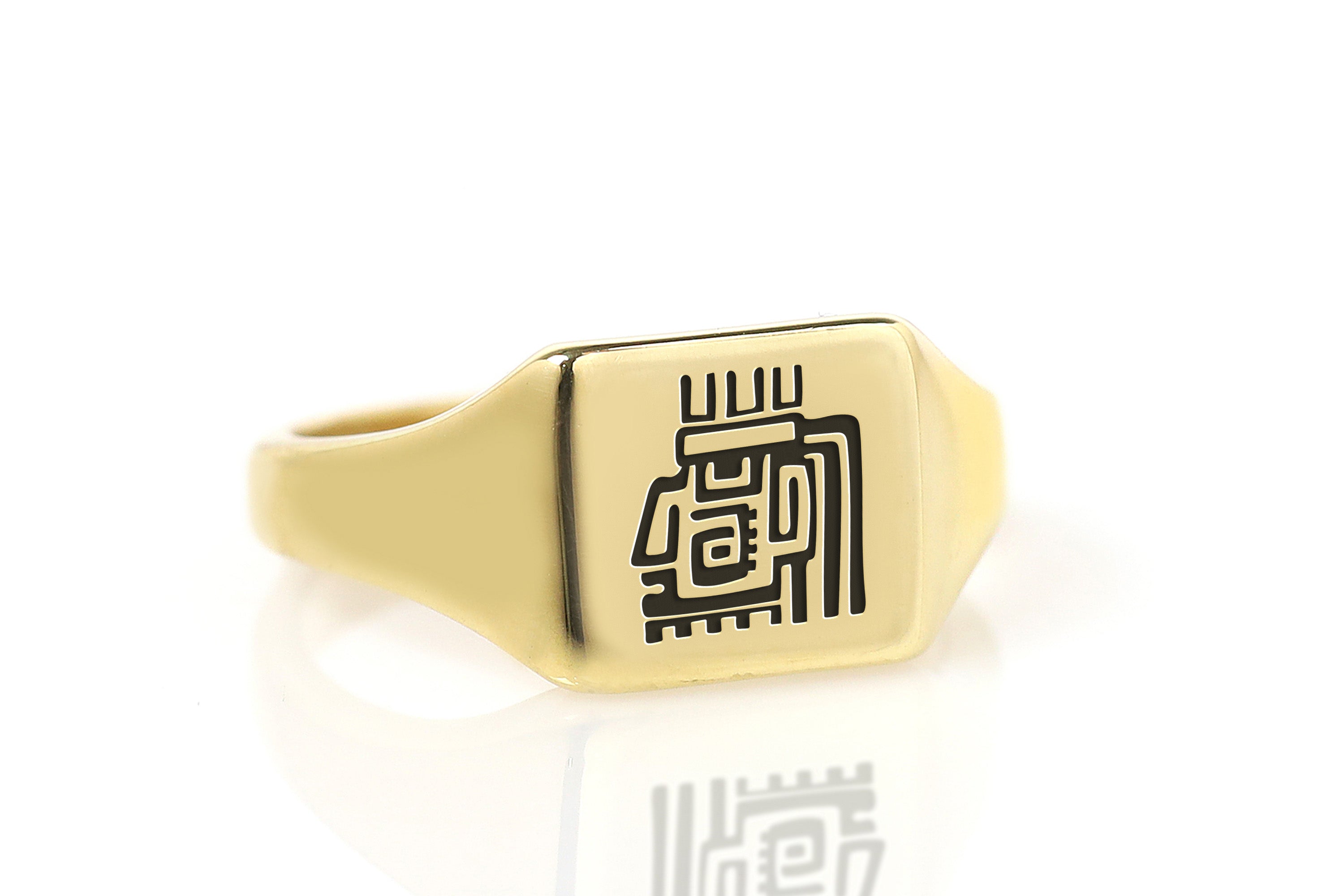 Custom Aztec Symbol Ring