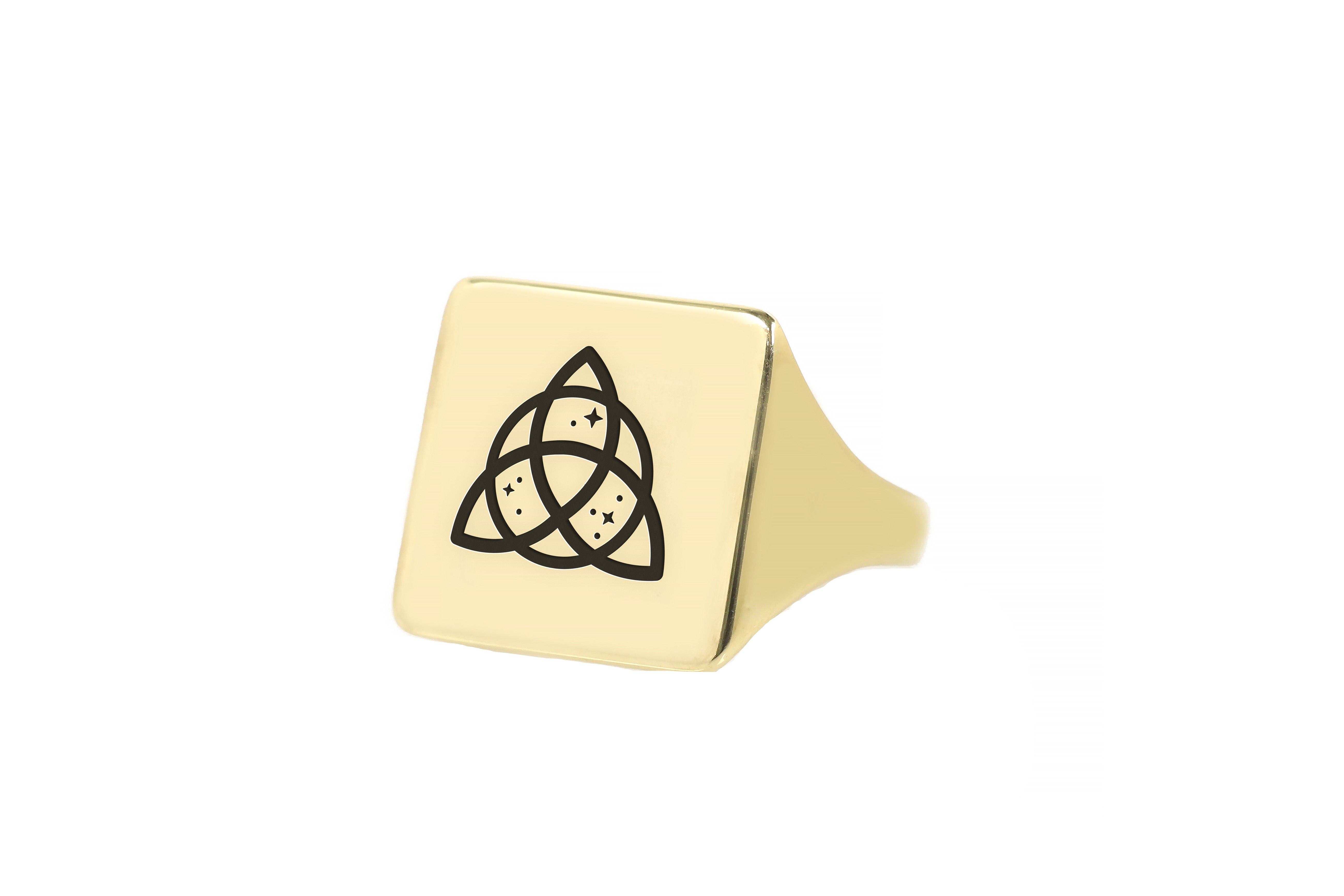 Custom Wiccan Symbol Ring
