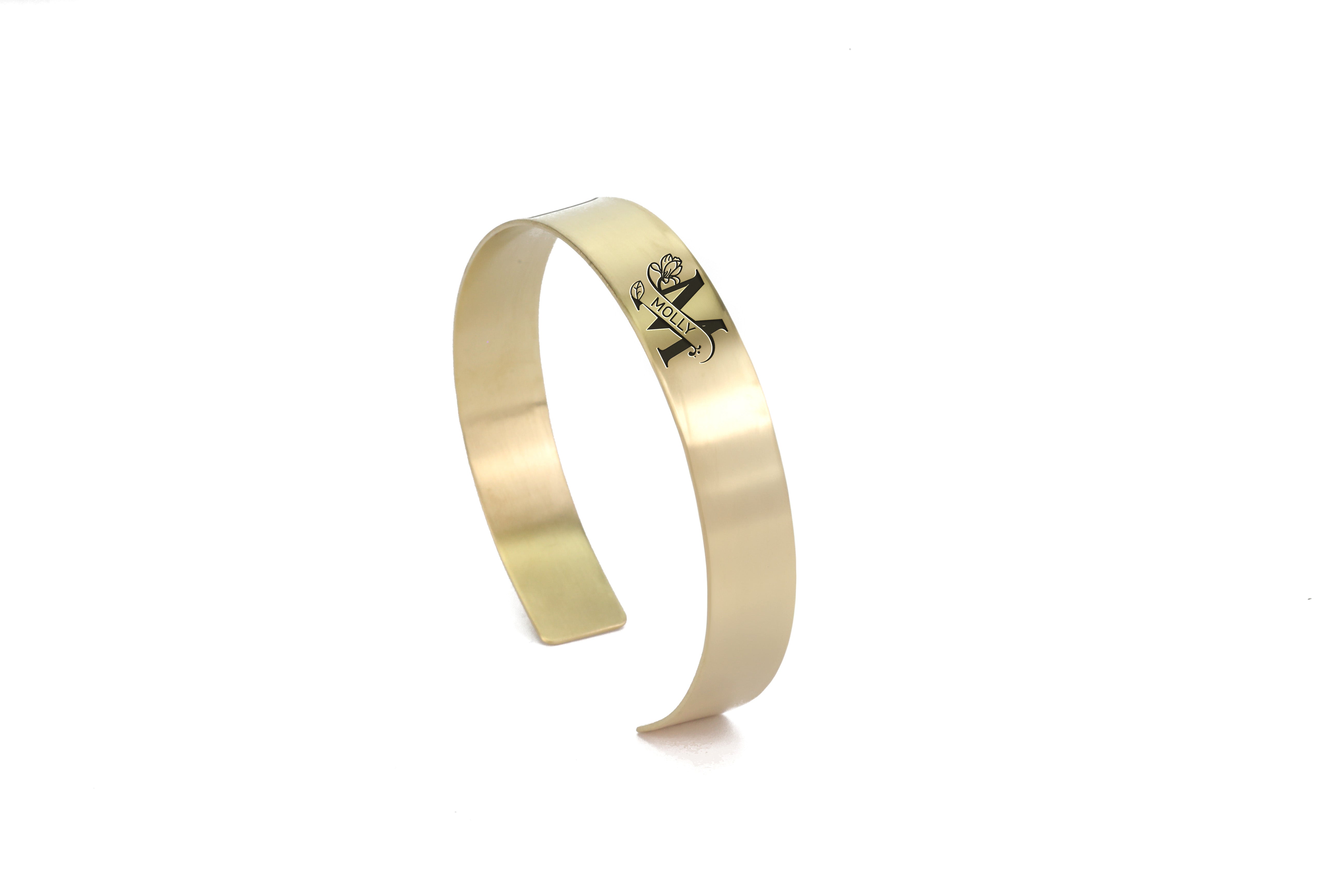14k Gold Name Initial Bracelet