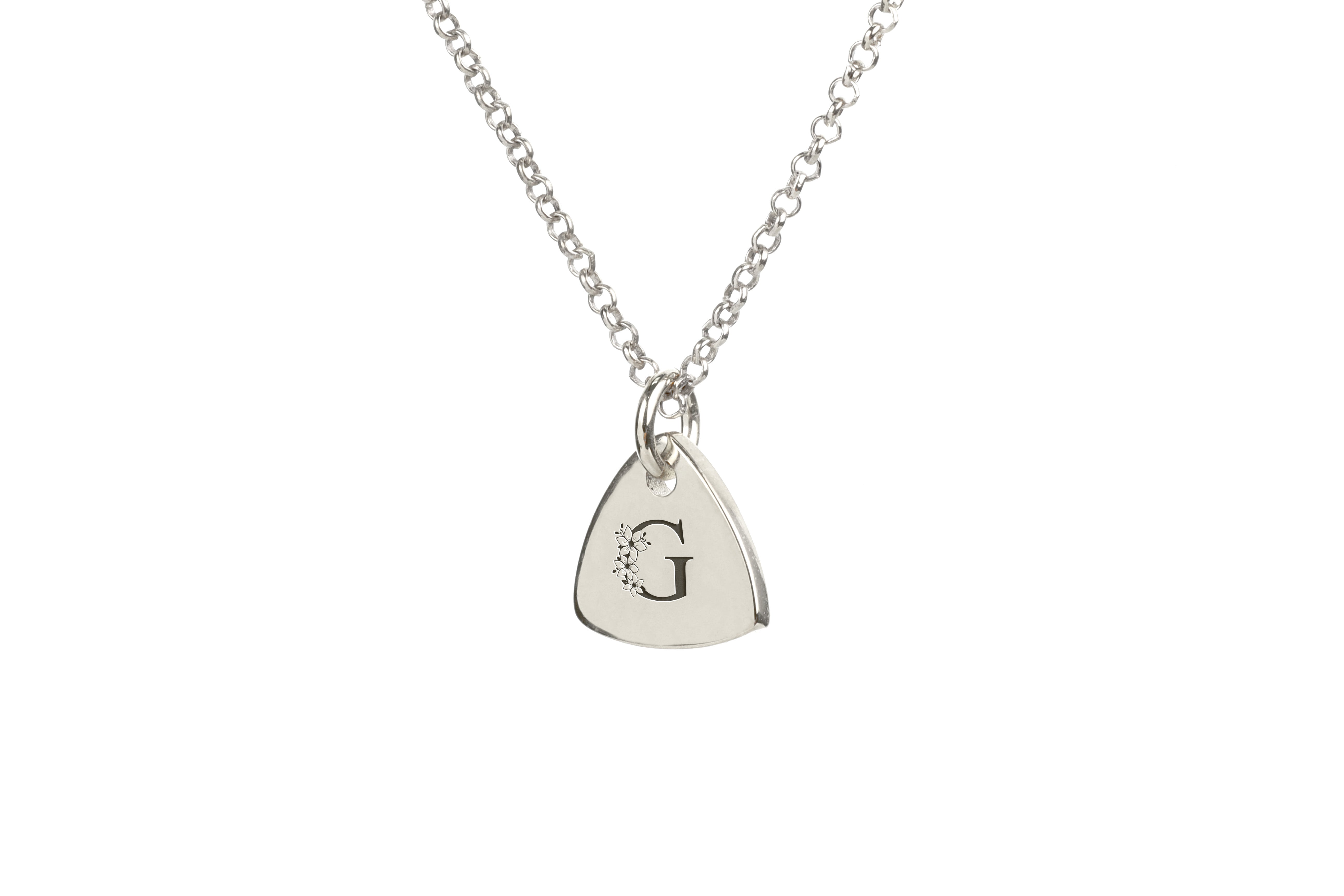Personalized Flower Letter Necklace