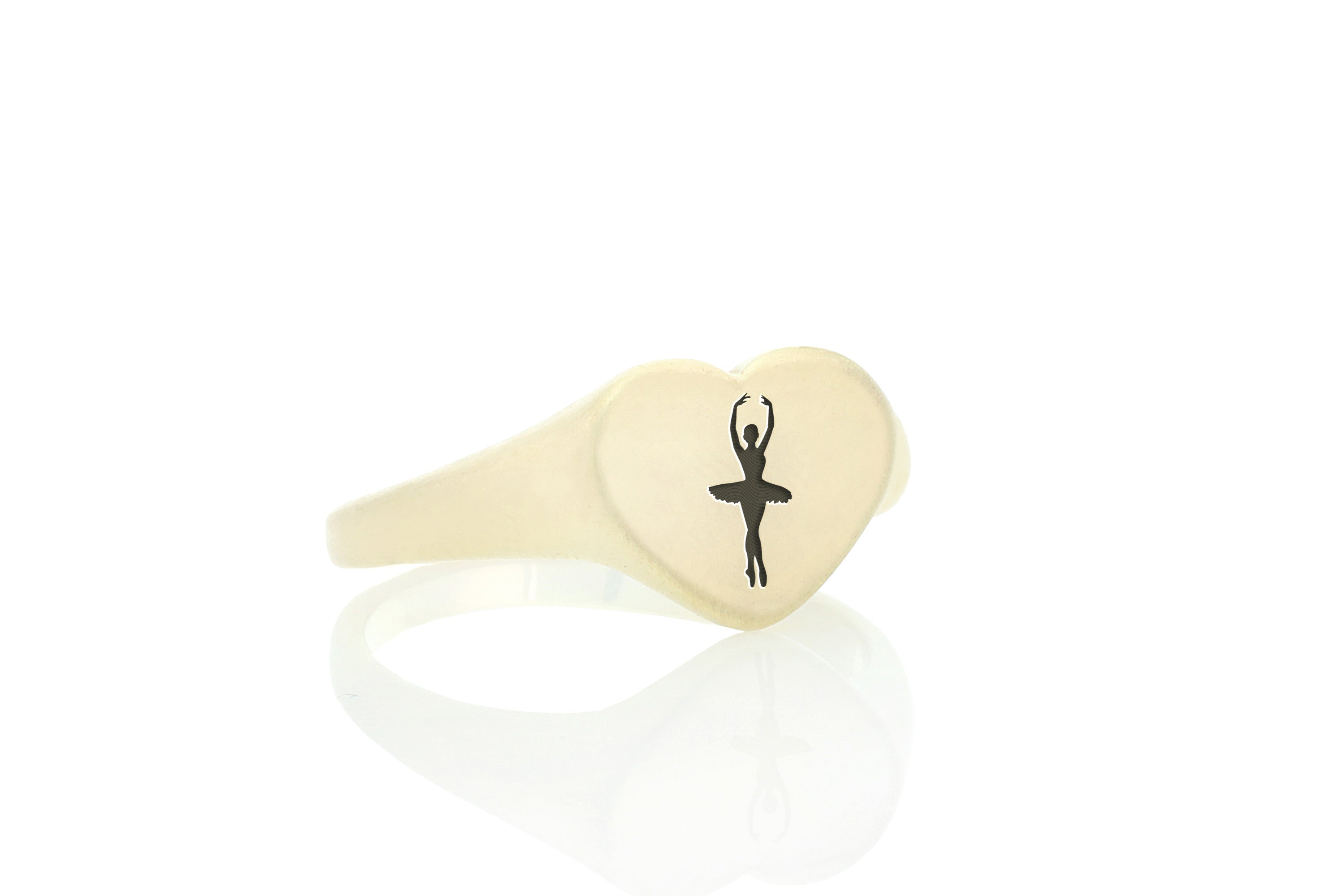 14k Gold Ballerina Signet Ring