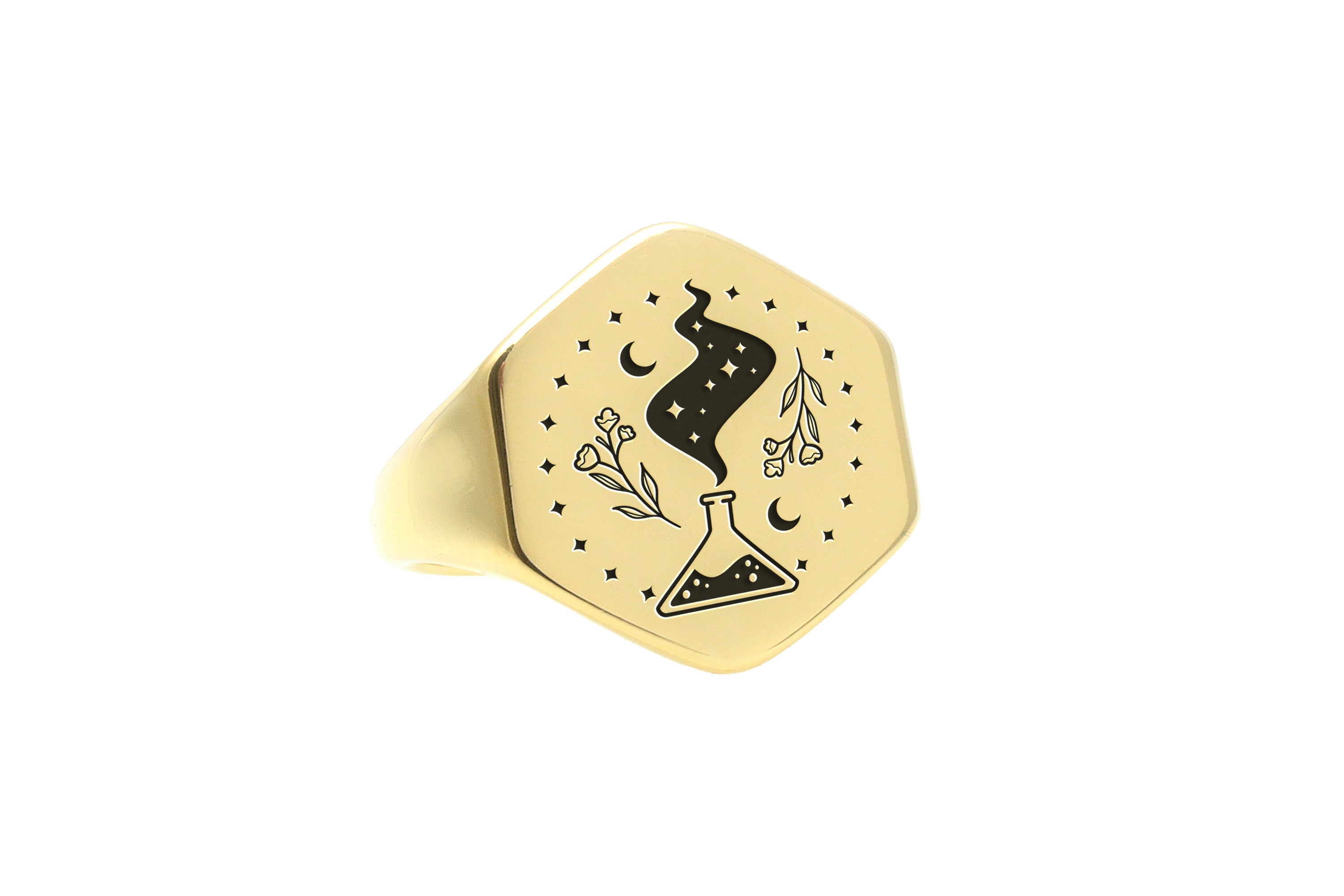 Alchemist Gold Signet Ring