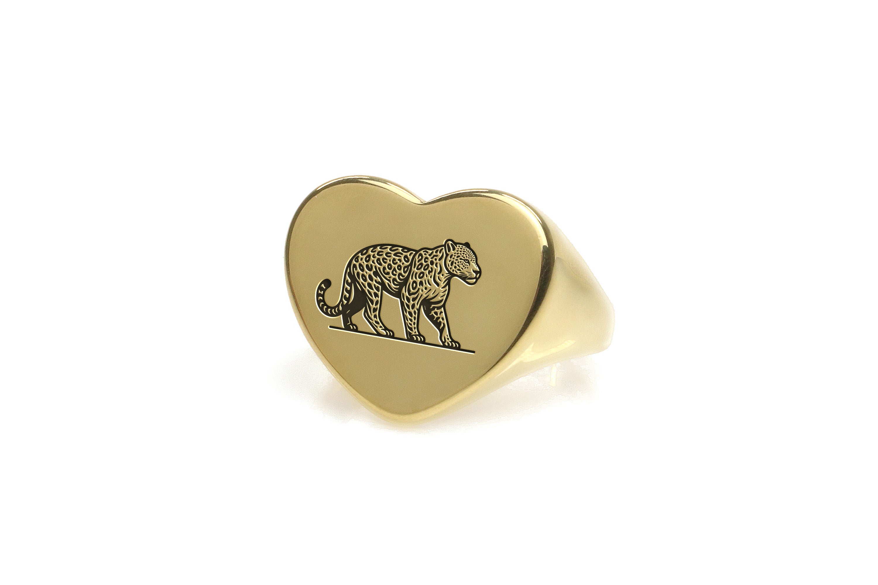 Luxurious Leopard Signet Ring