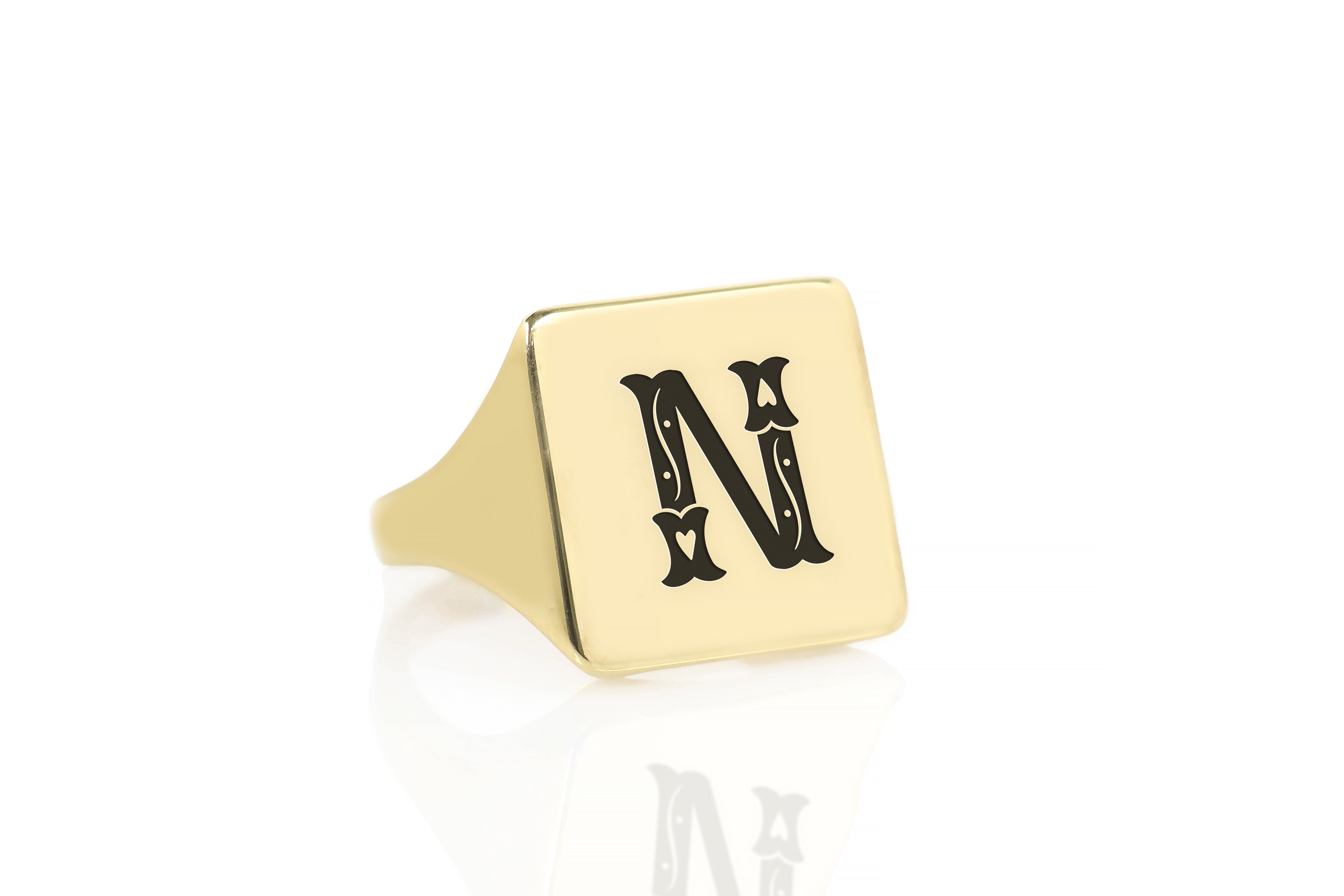 Custom Poker Letter Ring