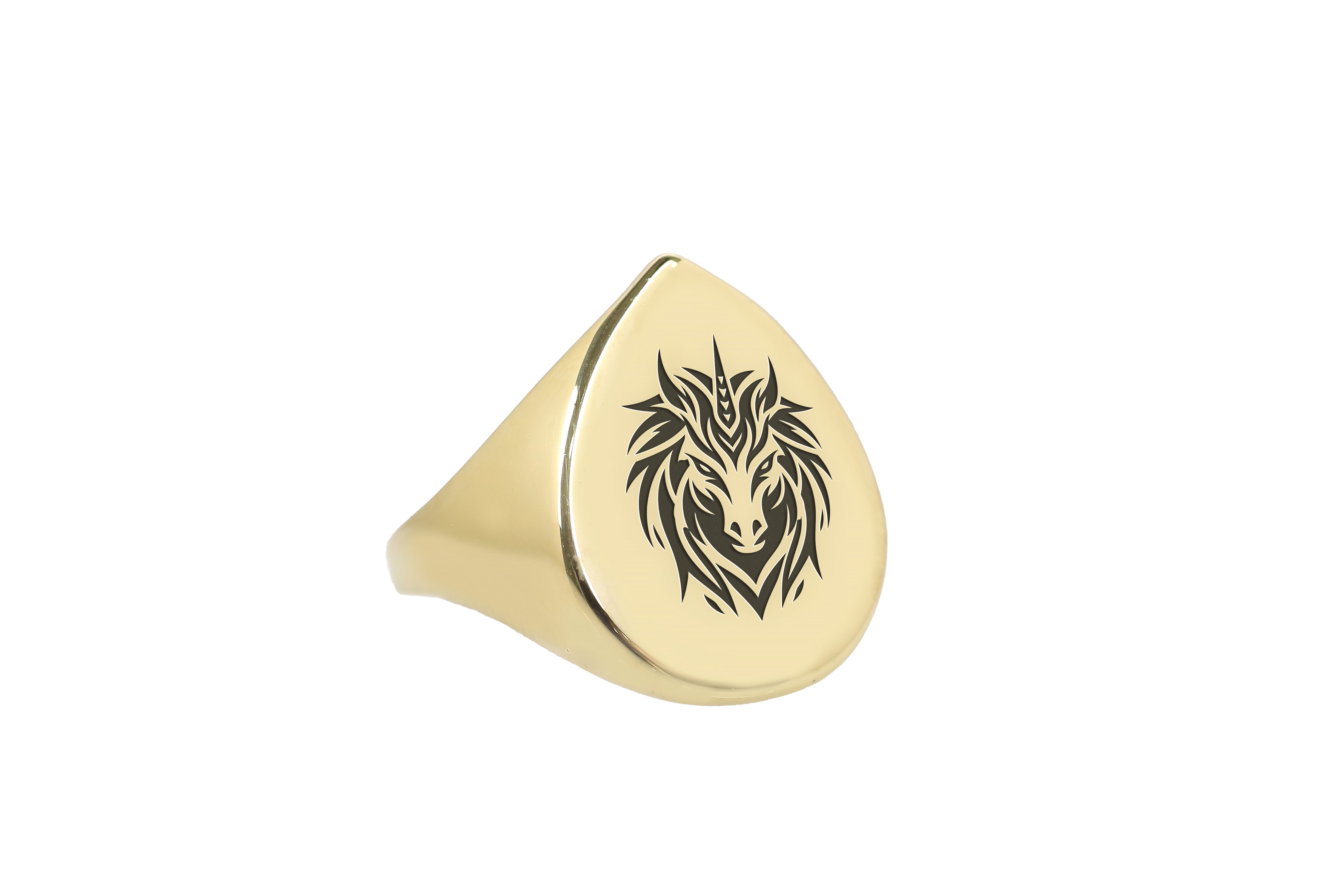 24k Gold Unicorn Ring