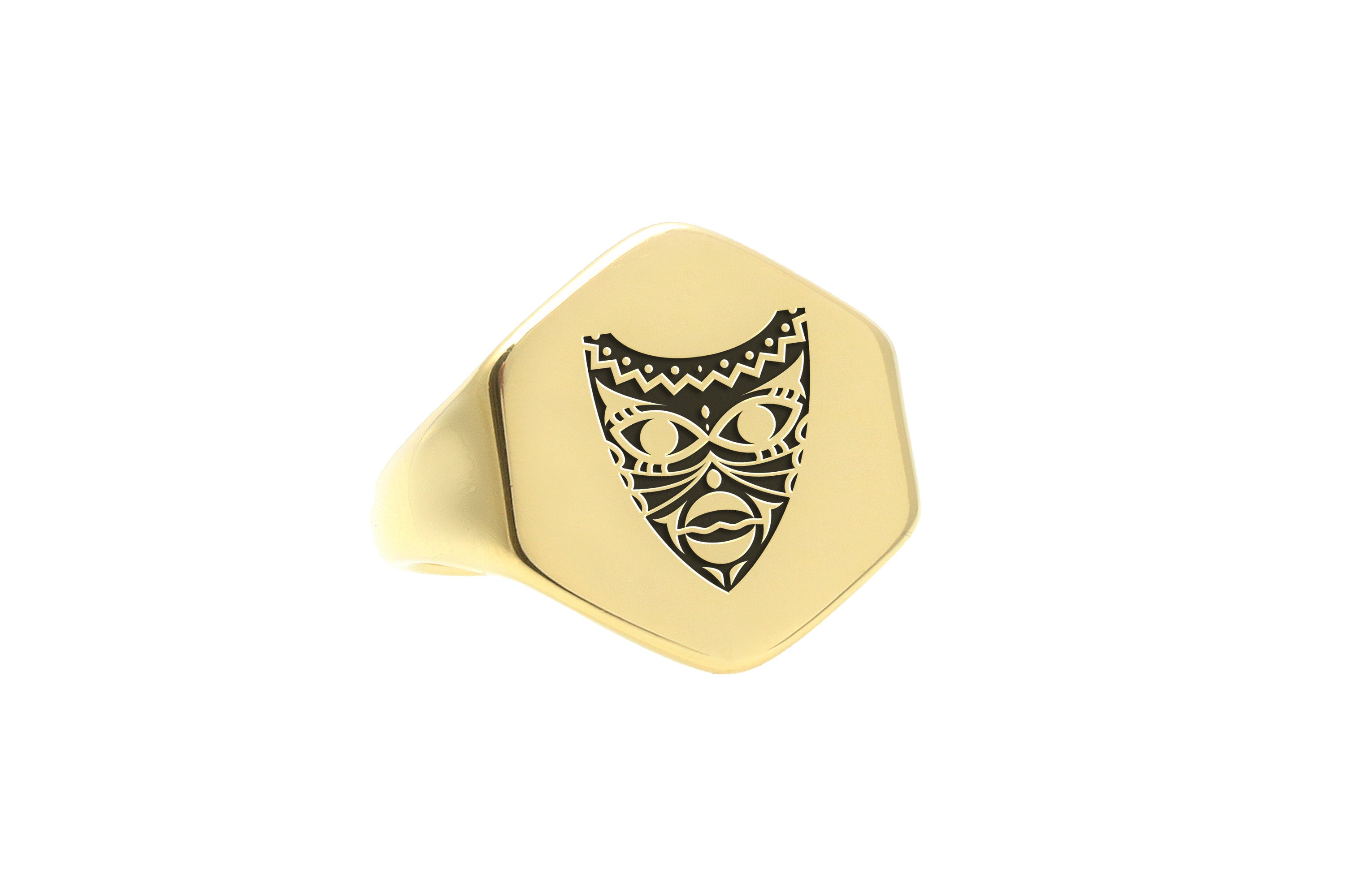 African Tribe Mask Ring