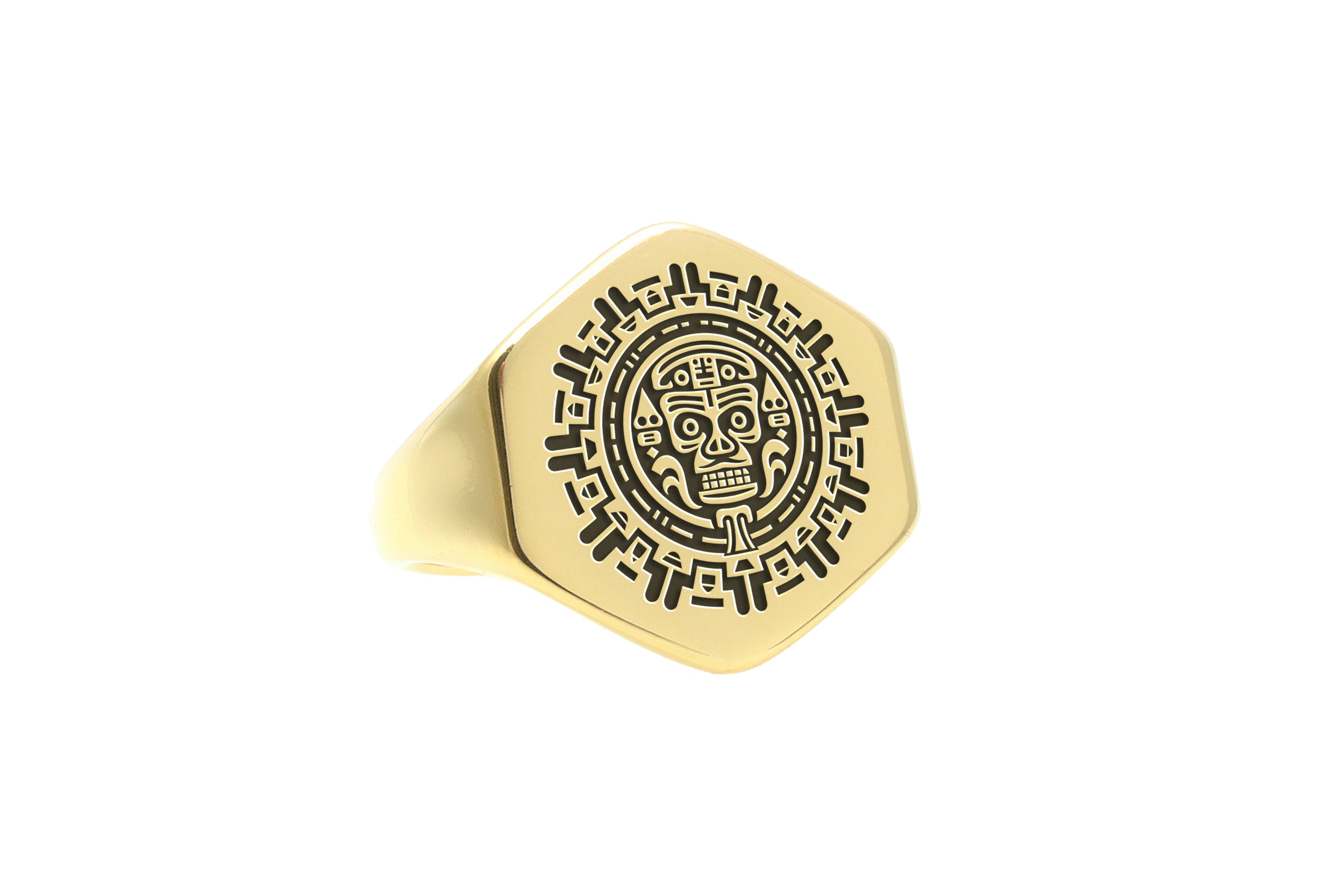 Aztec Warrior Statement Ring