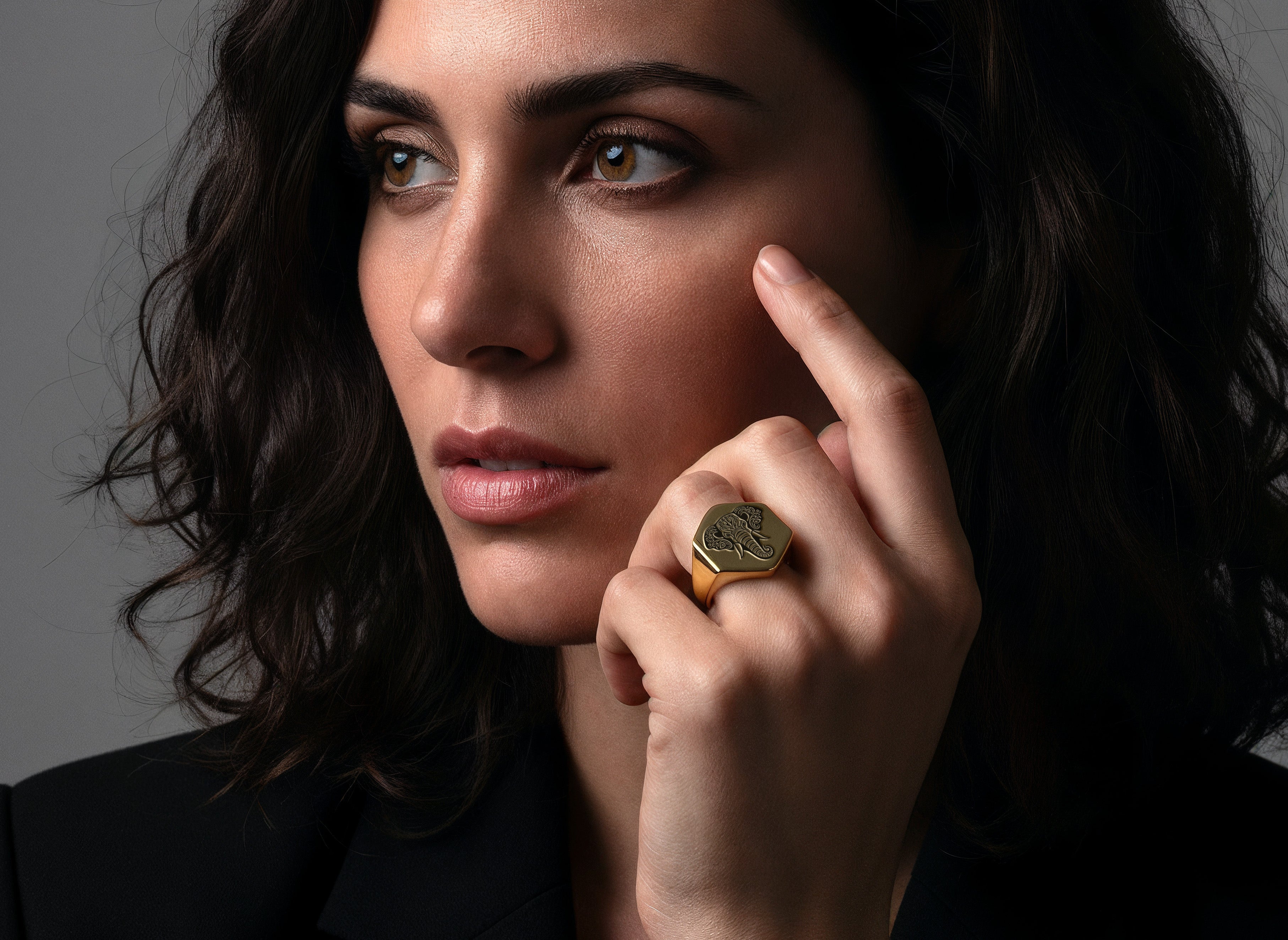Elephant Mandala Ring
