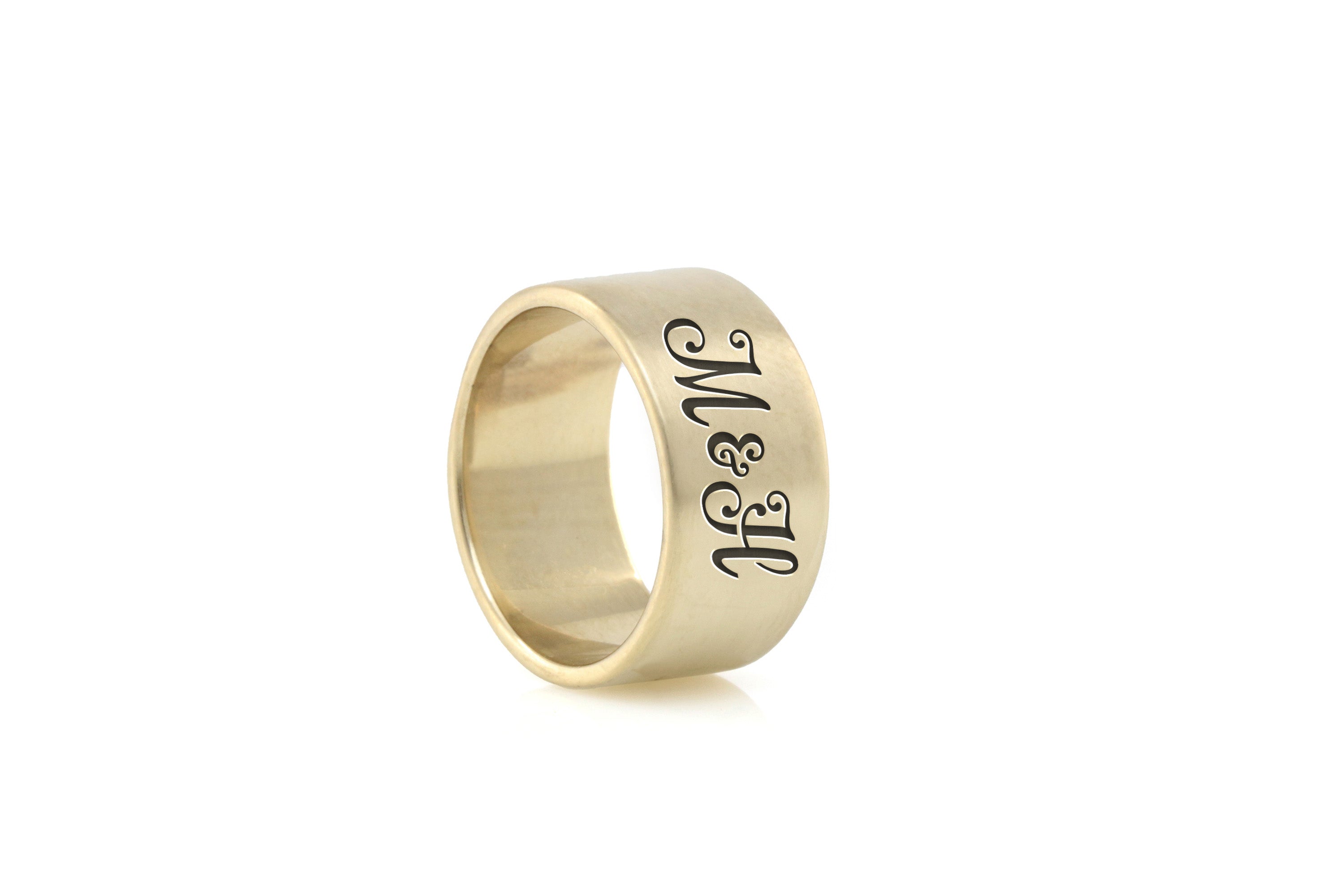 Couples Name Initials Ring