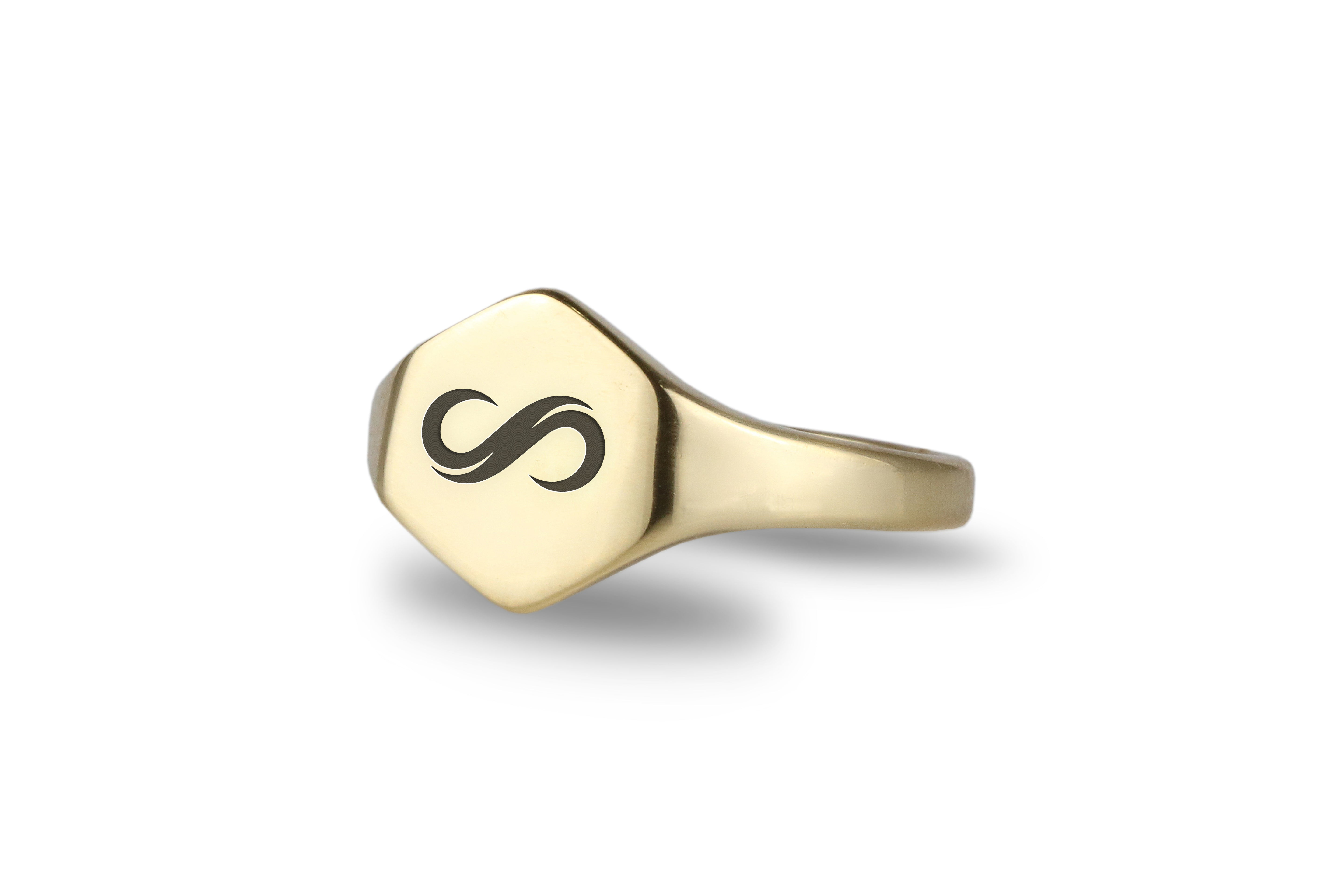 14k Gold Infinity Ring