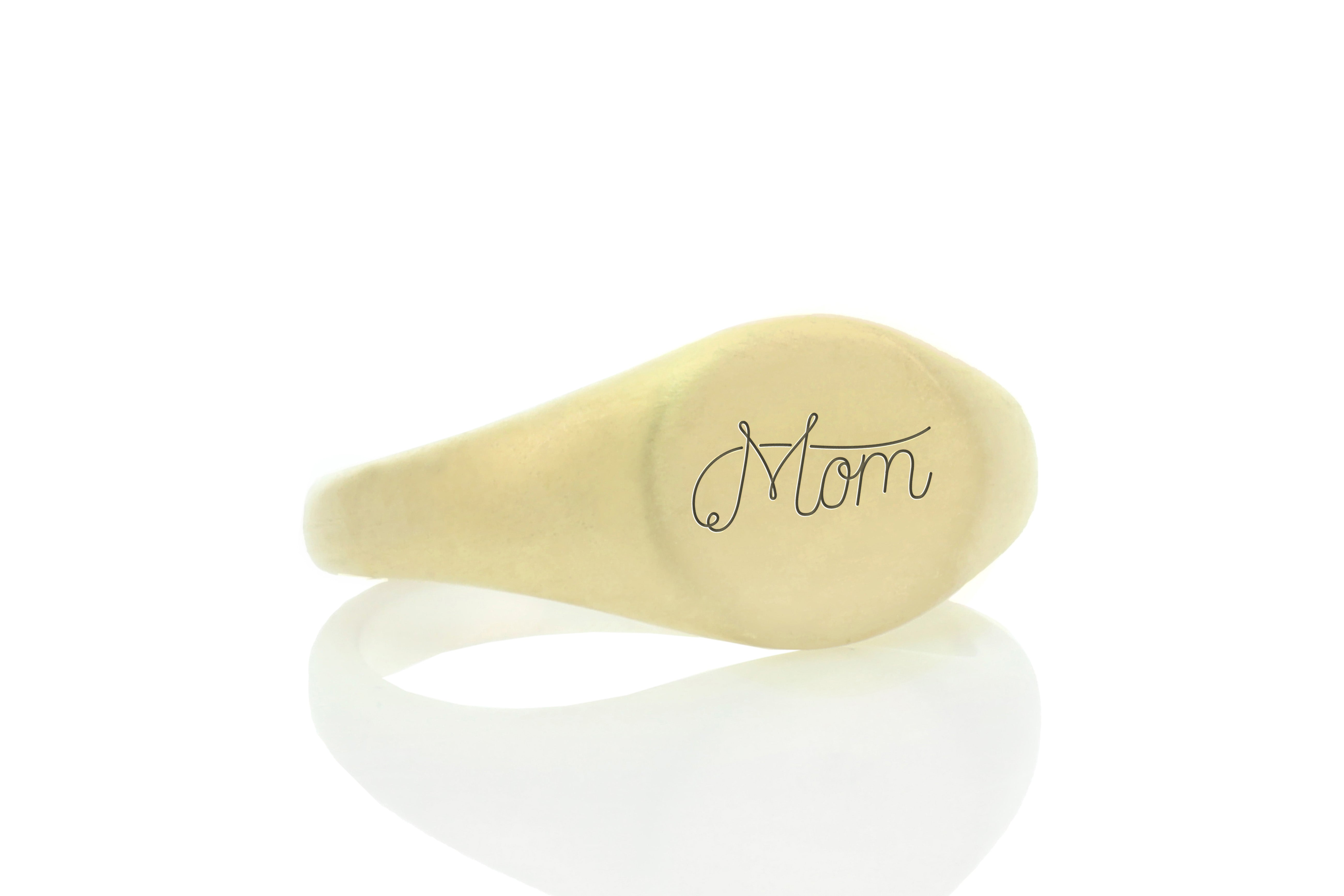 Engraved Mom Ring