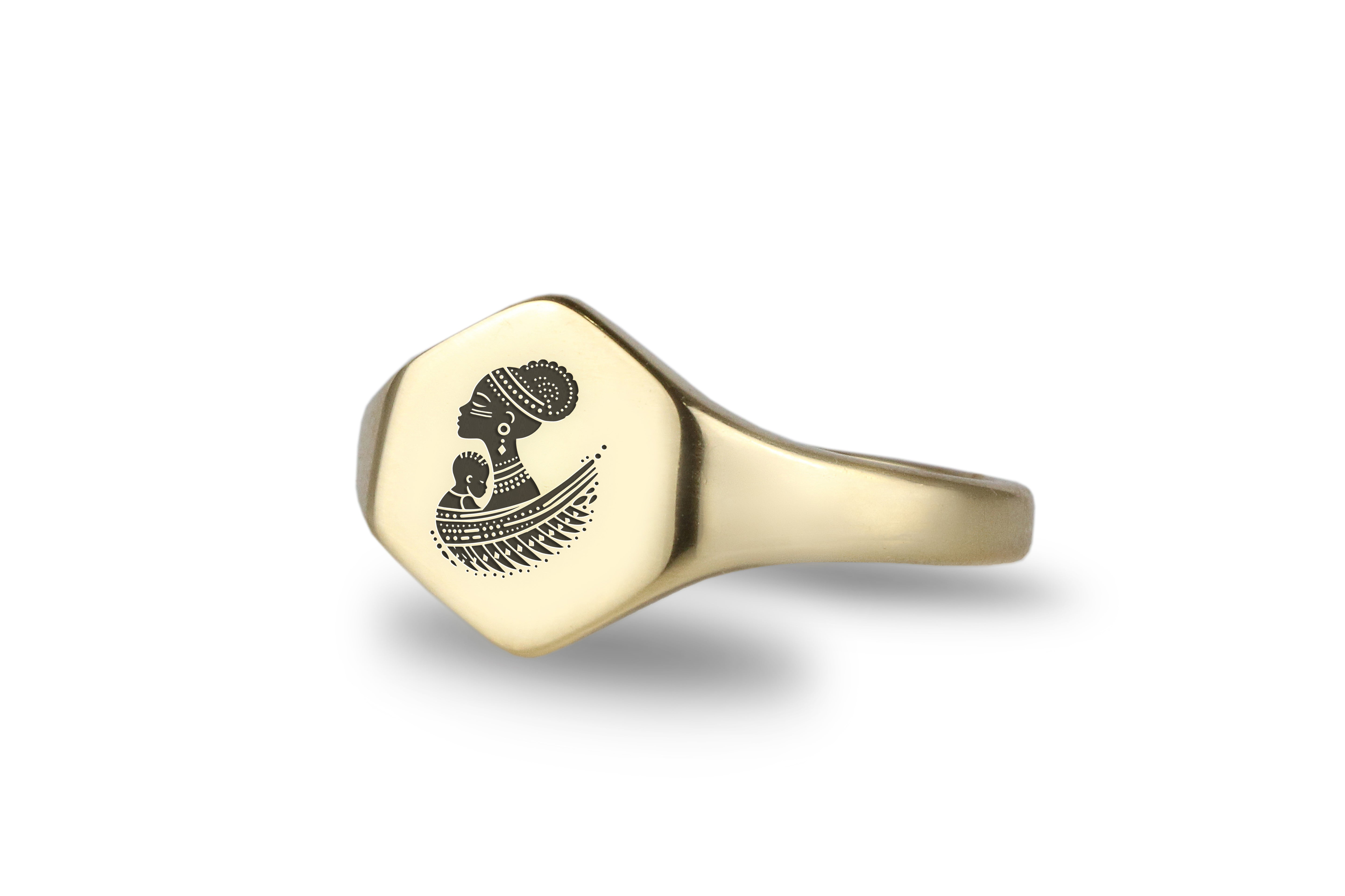 African Mom Signet Ring