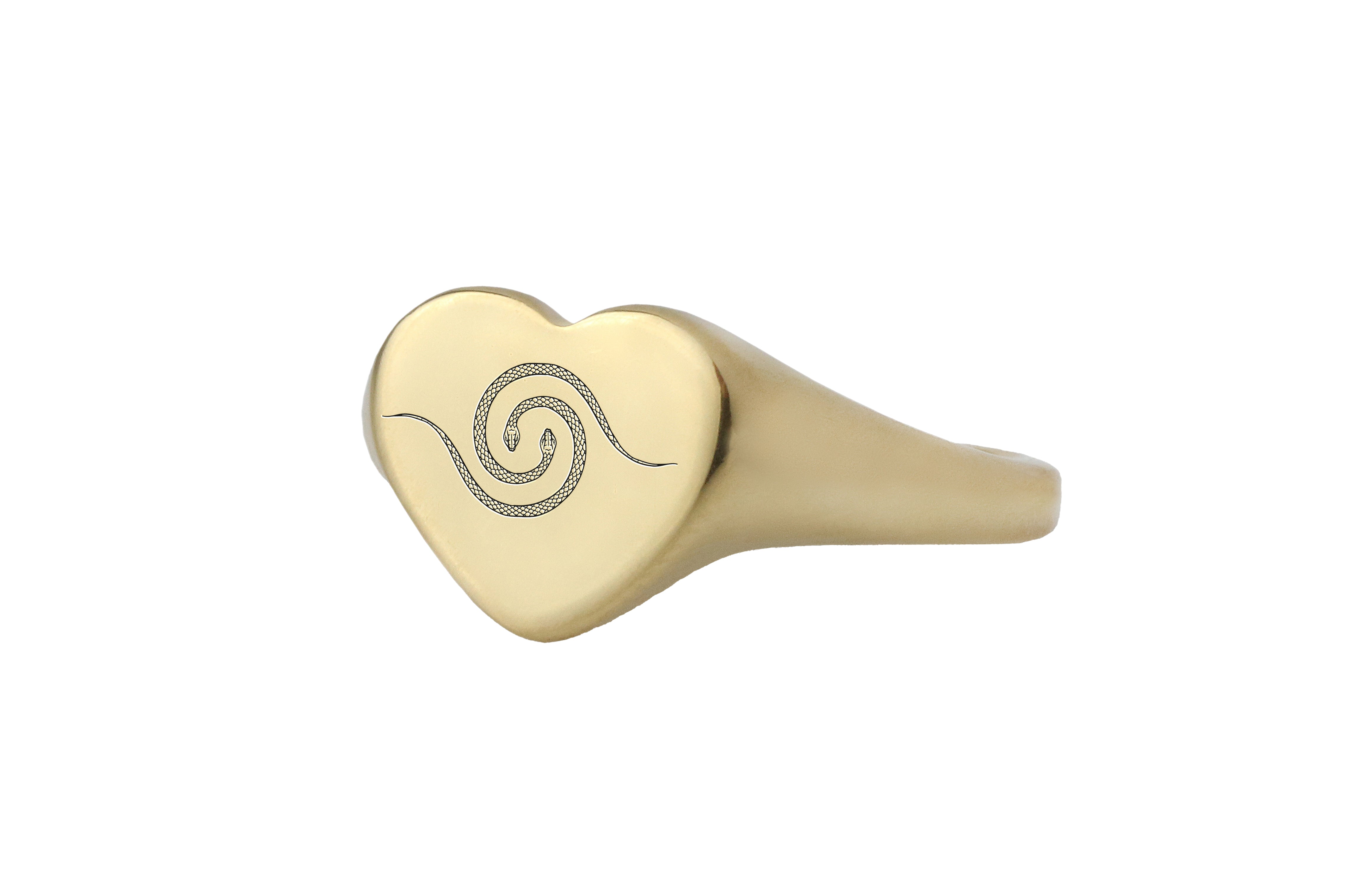 14k Gold Snake Ring